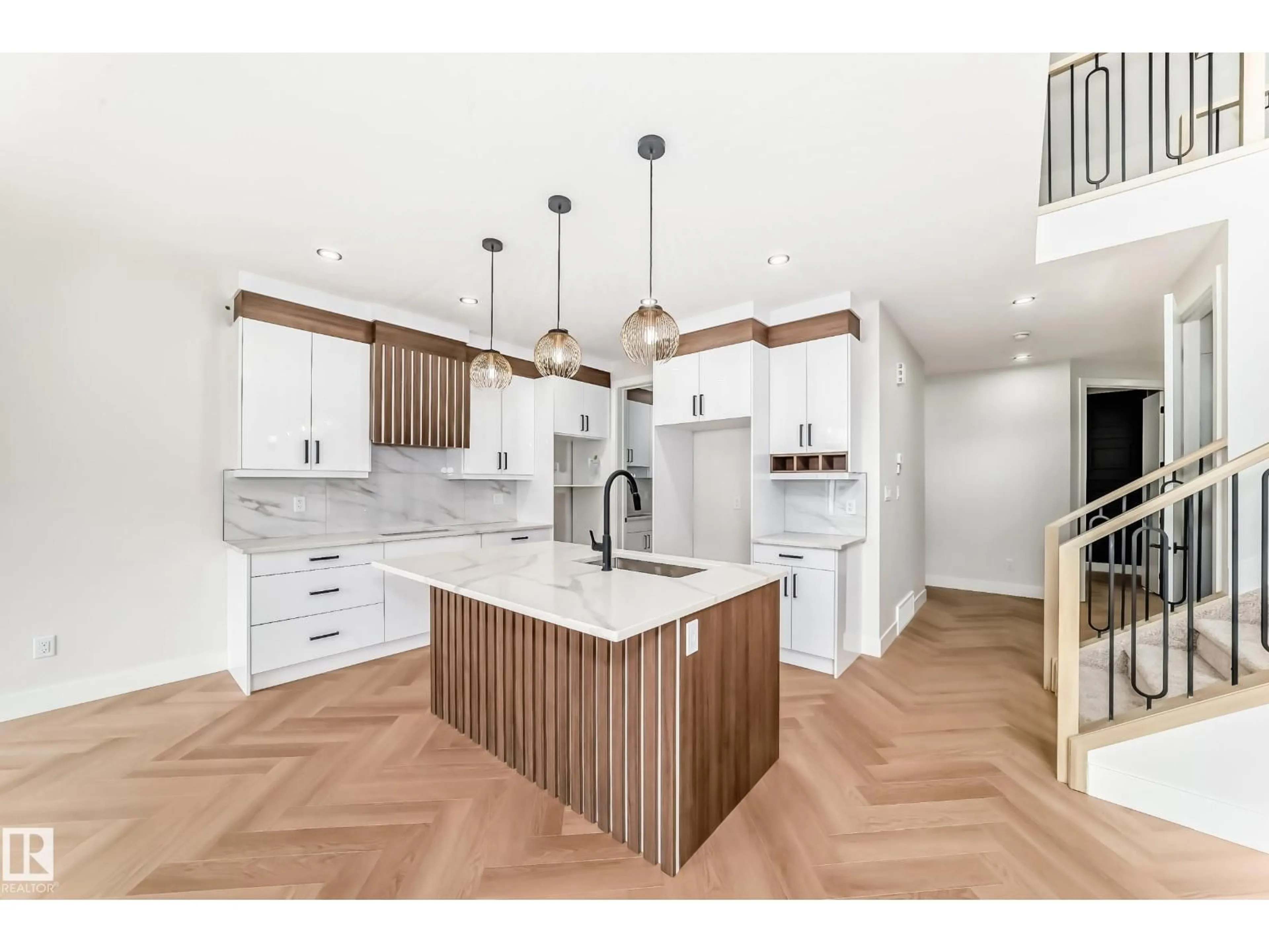 Open concept kitchen, unknown for SW - 7224 KIVIAQ LI, Edmonton Alberta T6W5R3