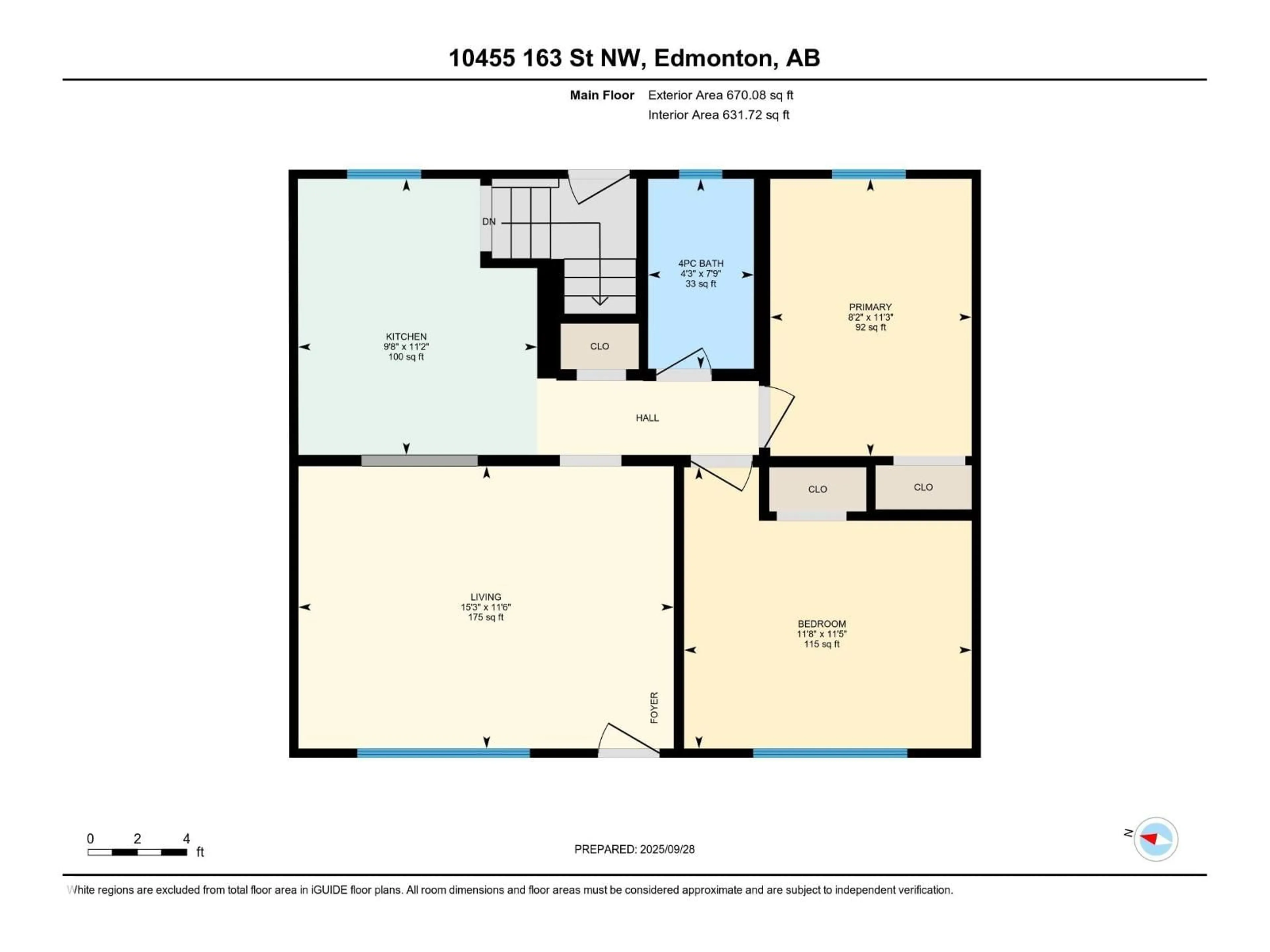 Floor plan for NW - 10455 163 ST, Edmonton Alberta T5P3N9