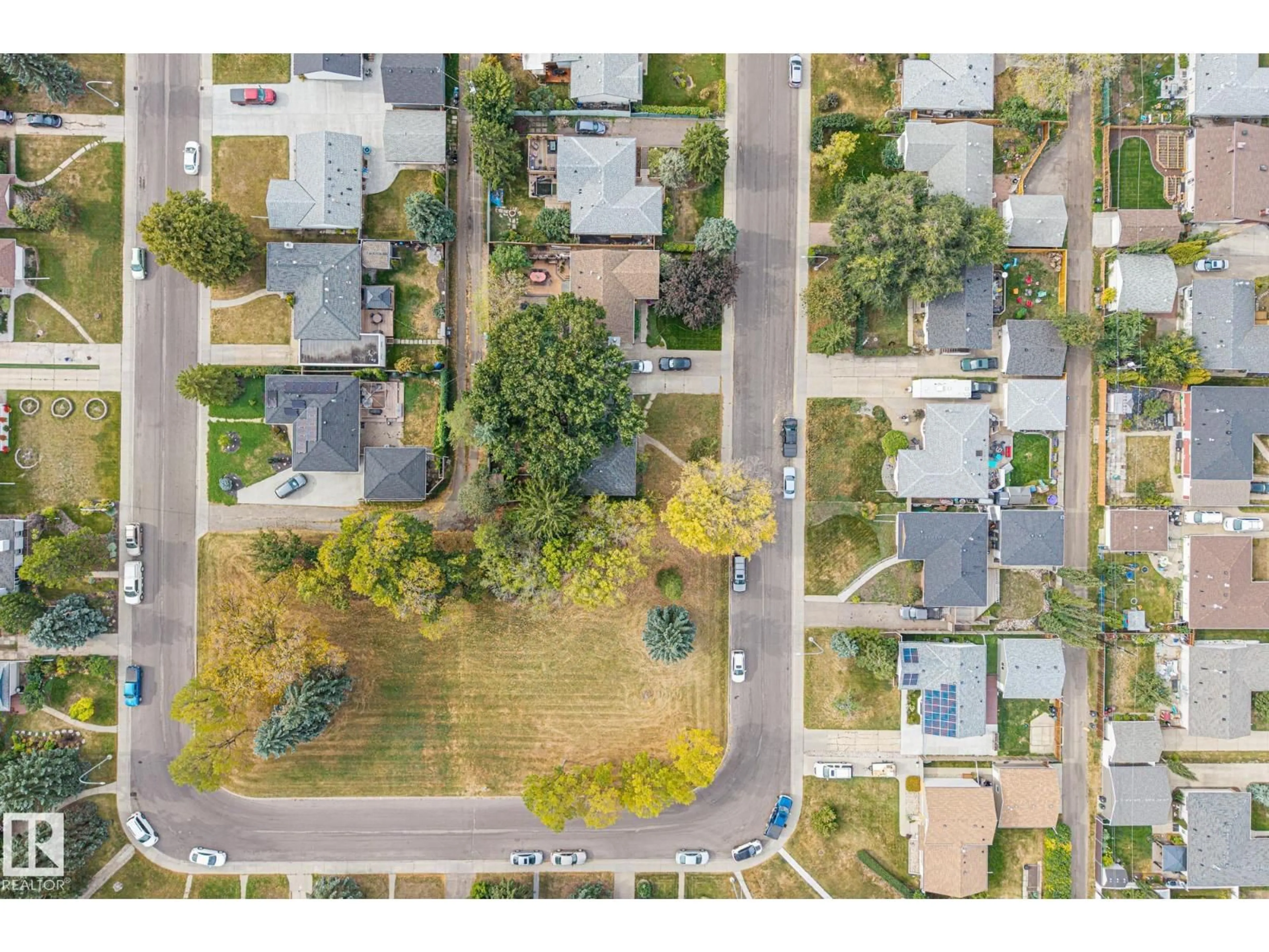 A pic from outside/outdoor area/front of a property/back of a property/a pic from drone, street for 15913 94 AV, Edmonton Alberta T5R5K9
