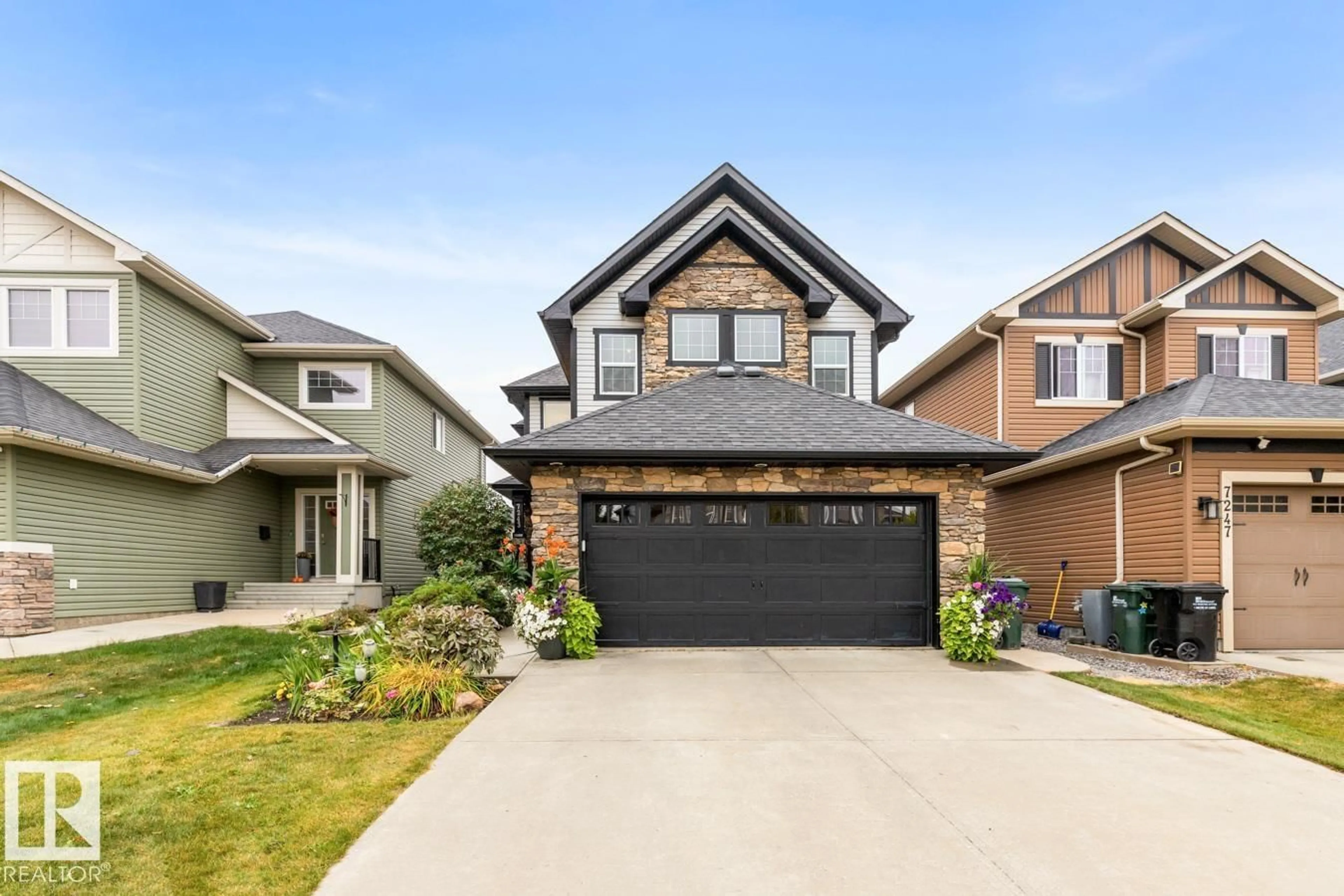 Home with brick exterior material, street for 7243 ESSEX WY, Sherwood Park Alberta T8H0L3