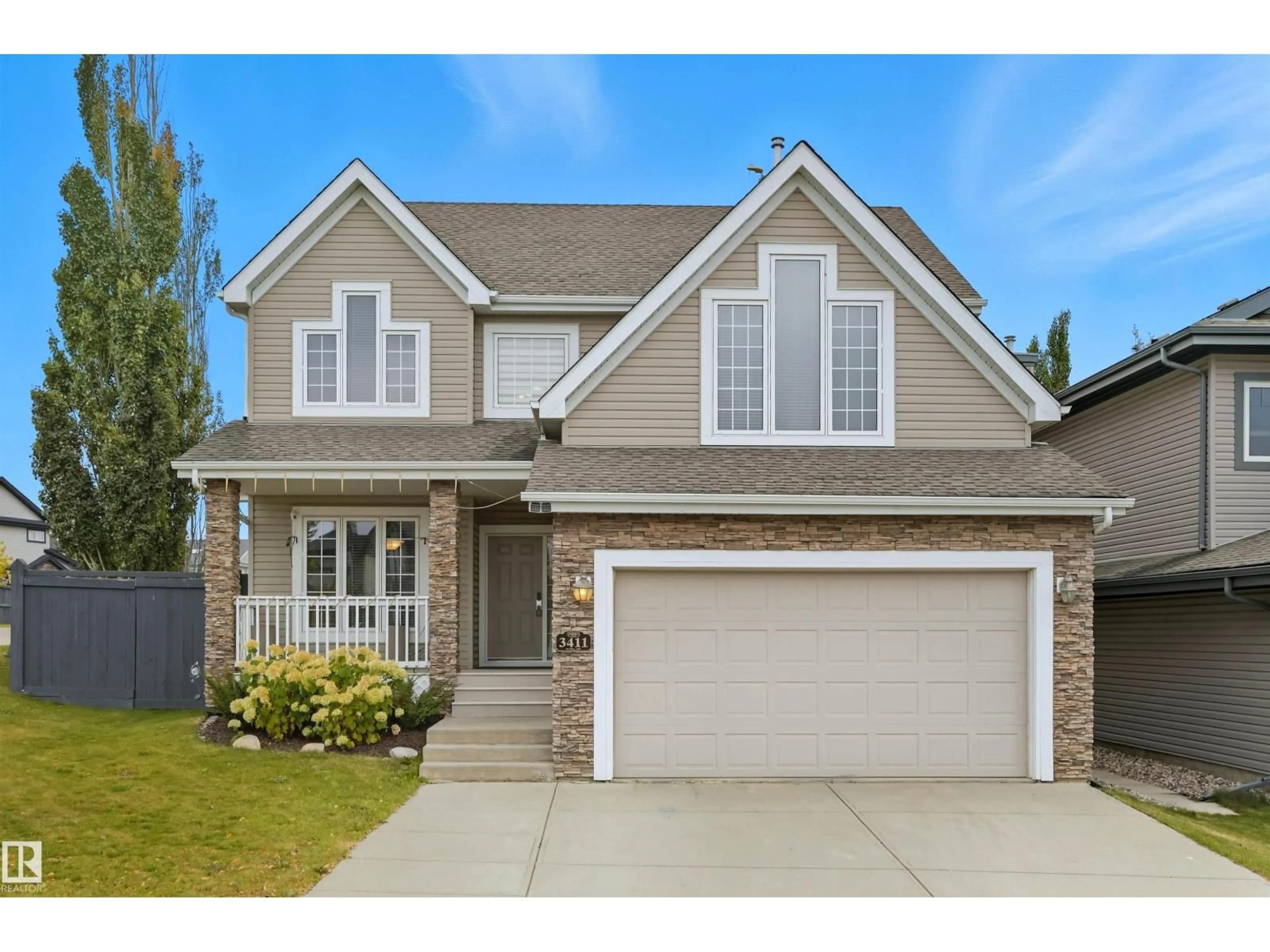 Home with brick exterior material, street for 3411 MACNEIL LI, Edmonton Alberta T6R0H5