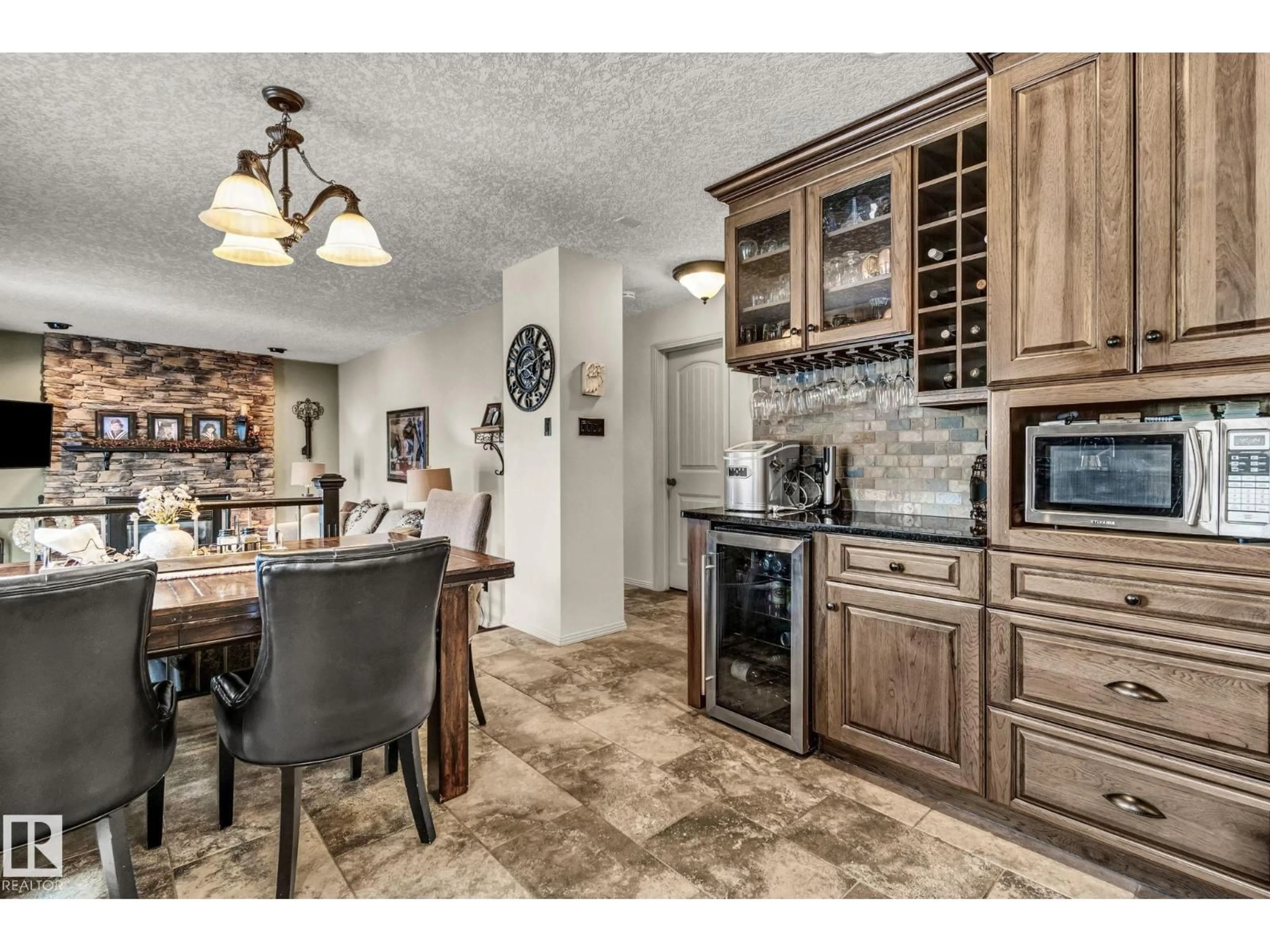 Open concept kitchen, ceramic/tile floor for 14 - 54006 RGE RD 274, Rural Parkland County Alberta T7X3S8