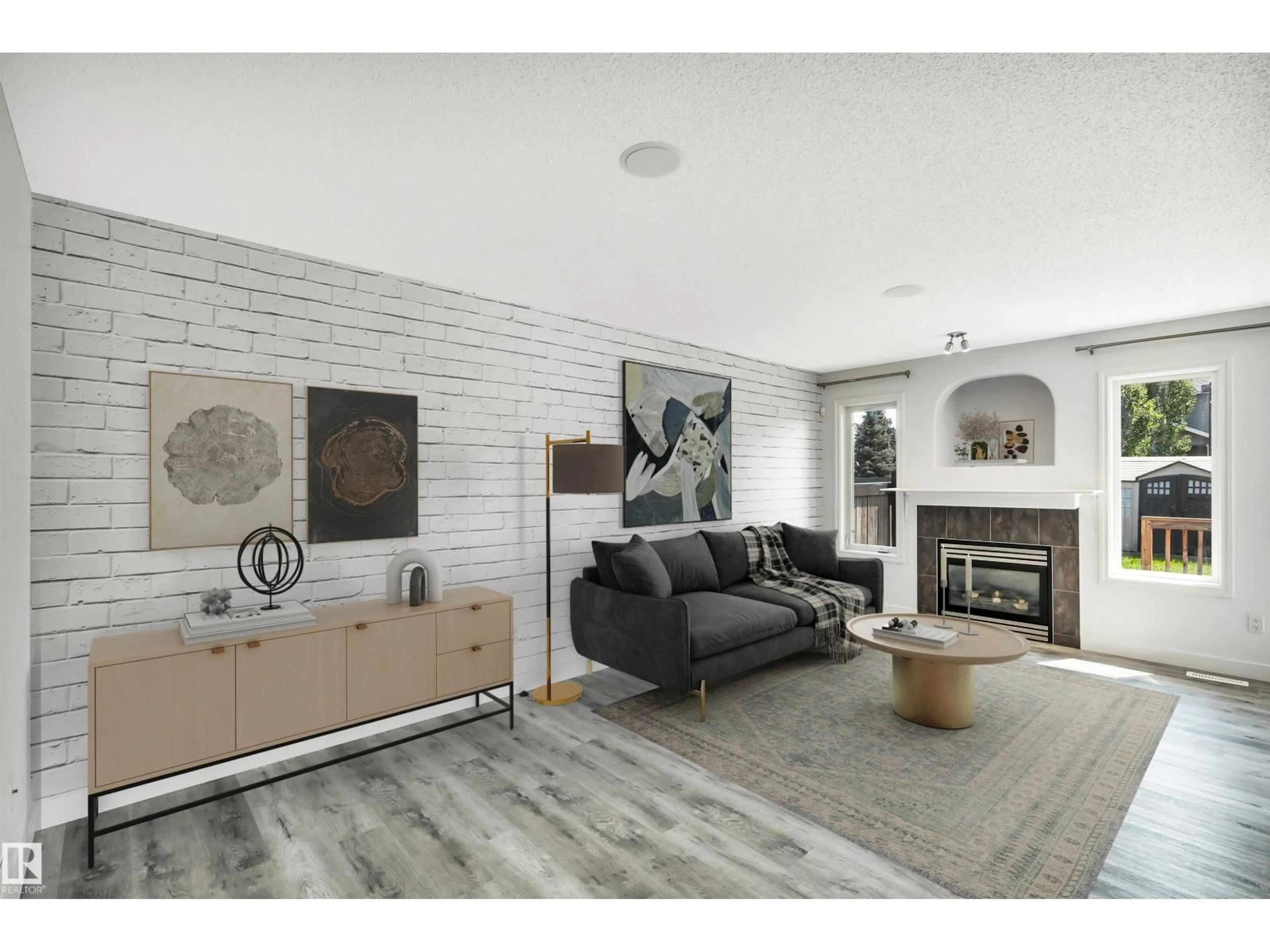 Living room with furniture, unknown for SW - 17129 7A AV, Edmonton Alberta T6W0M5