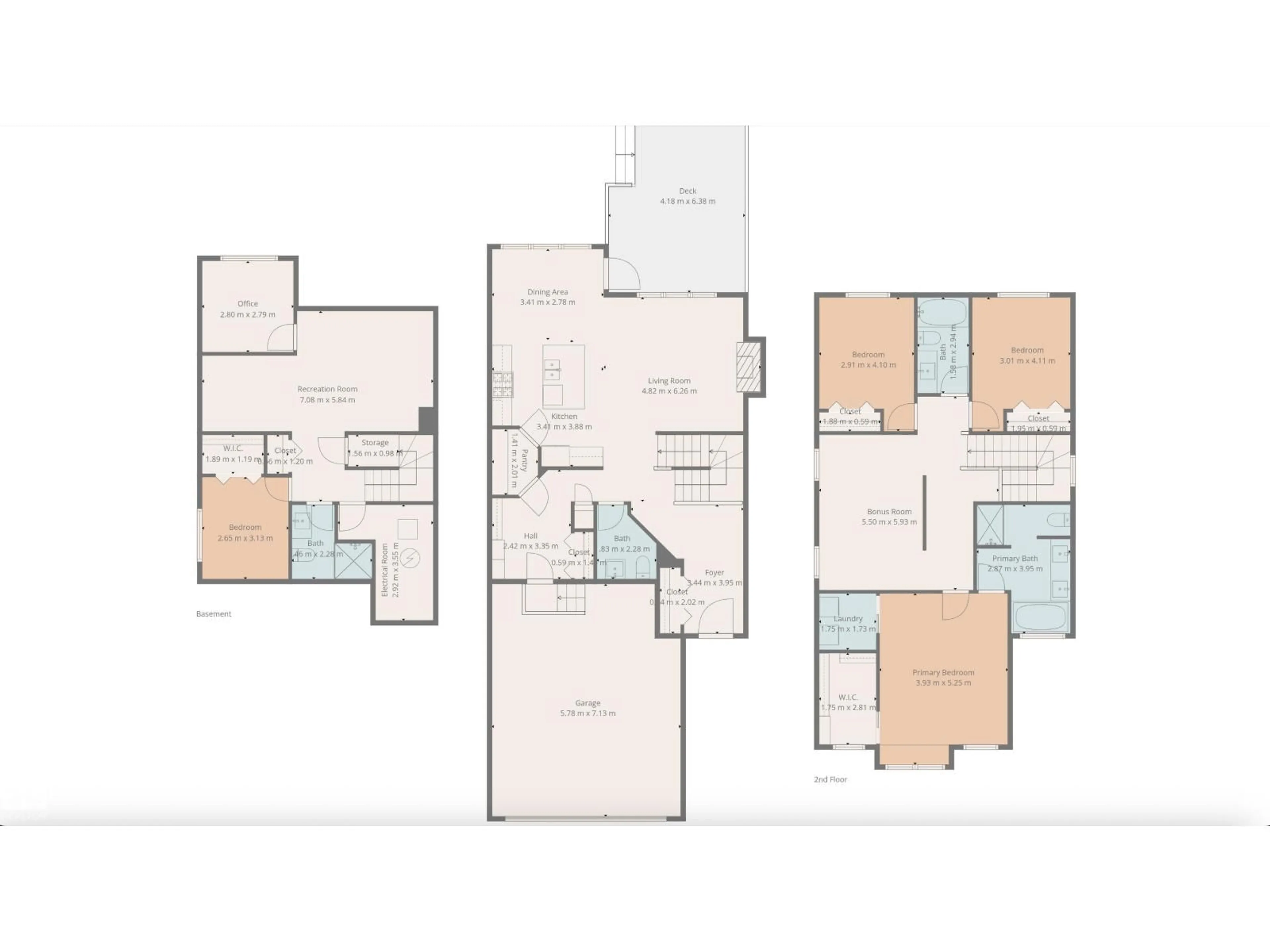 Floor plan for 4373 CRABAPPLE CR, Edmonton Alberta T6X0X9