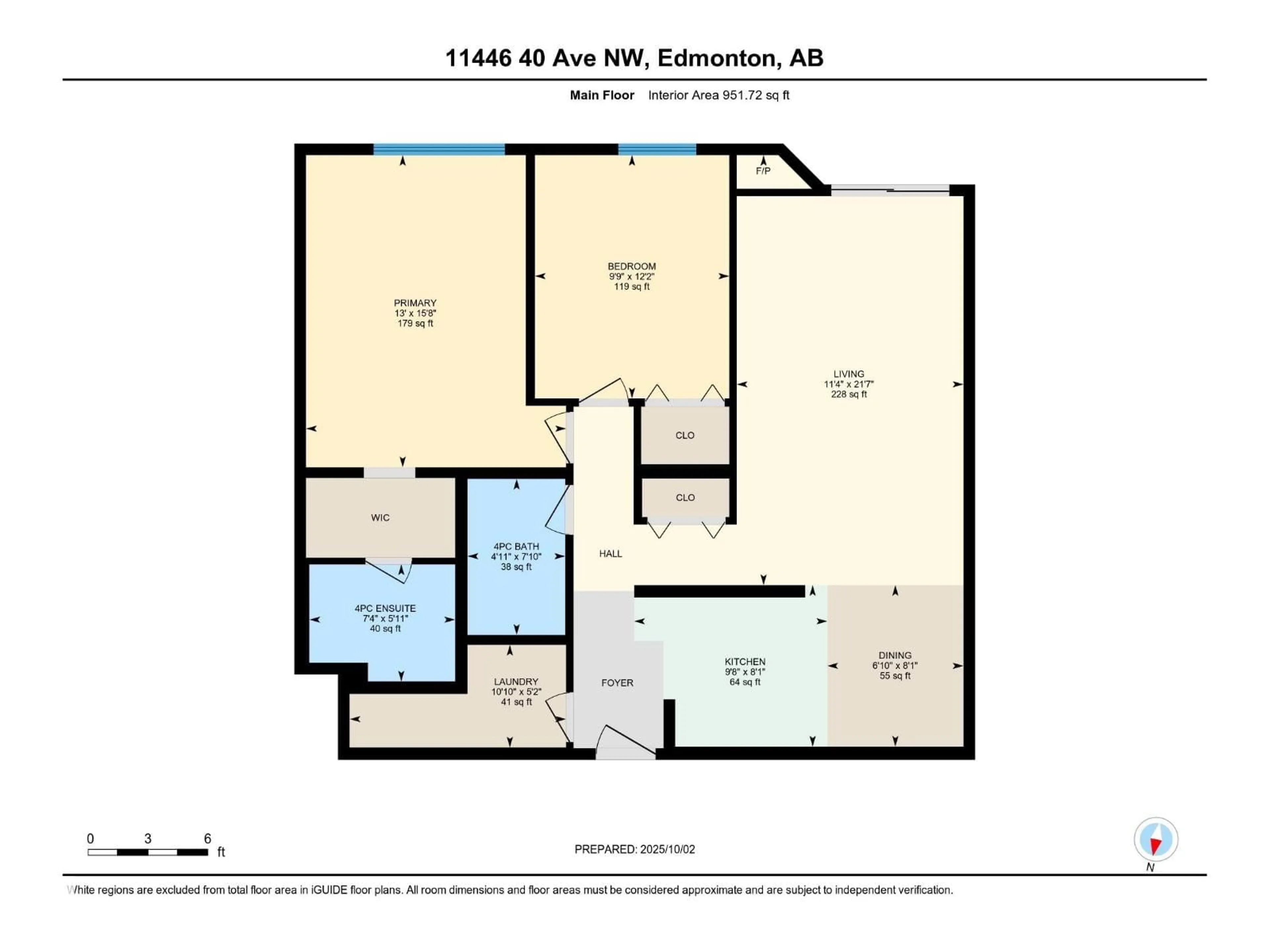 Floor plan for 304 - 11446 40 AV, Edmonton Alberta T6J0R5