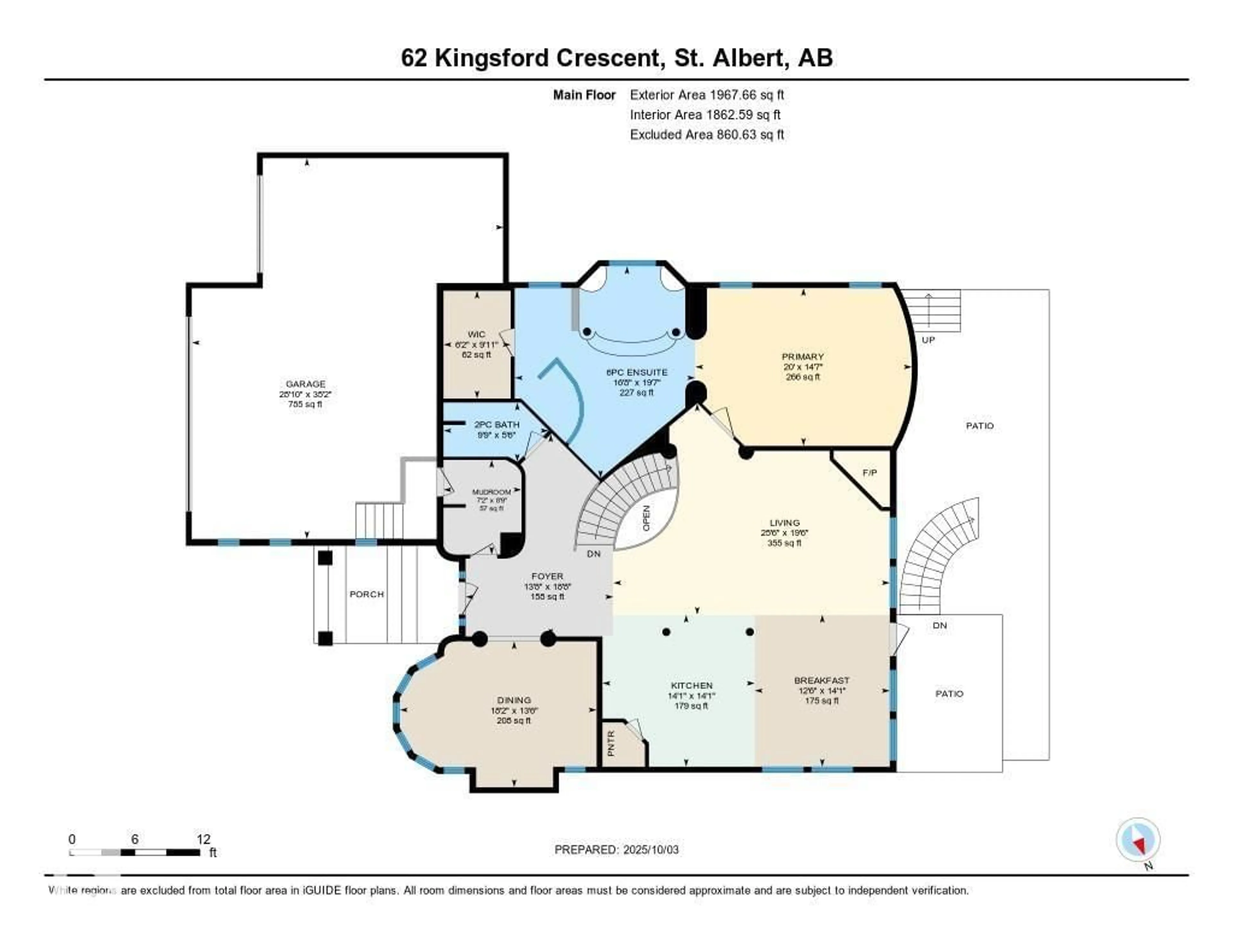 Floor plan for 62 KINGSFORD CR, St. Albert Alberta T8N7J2