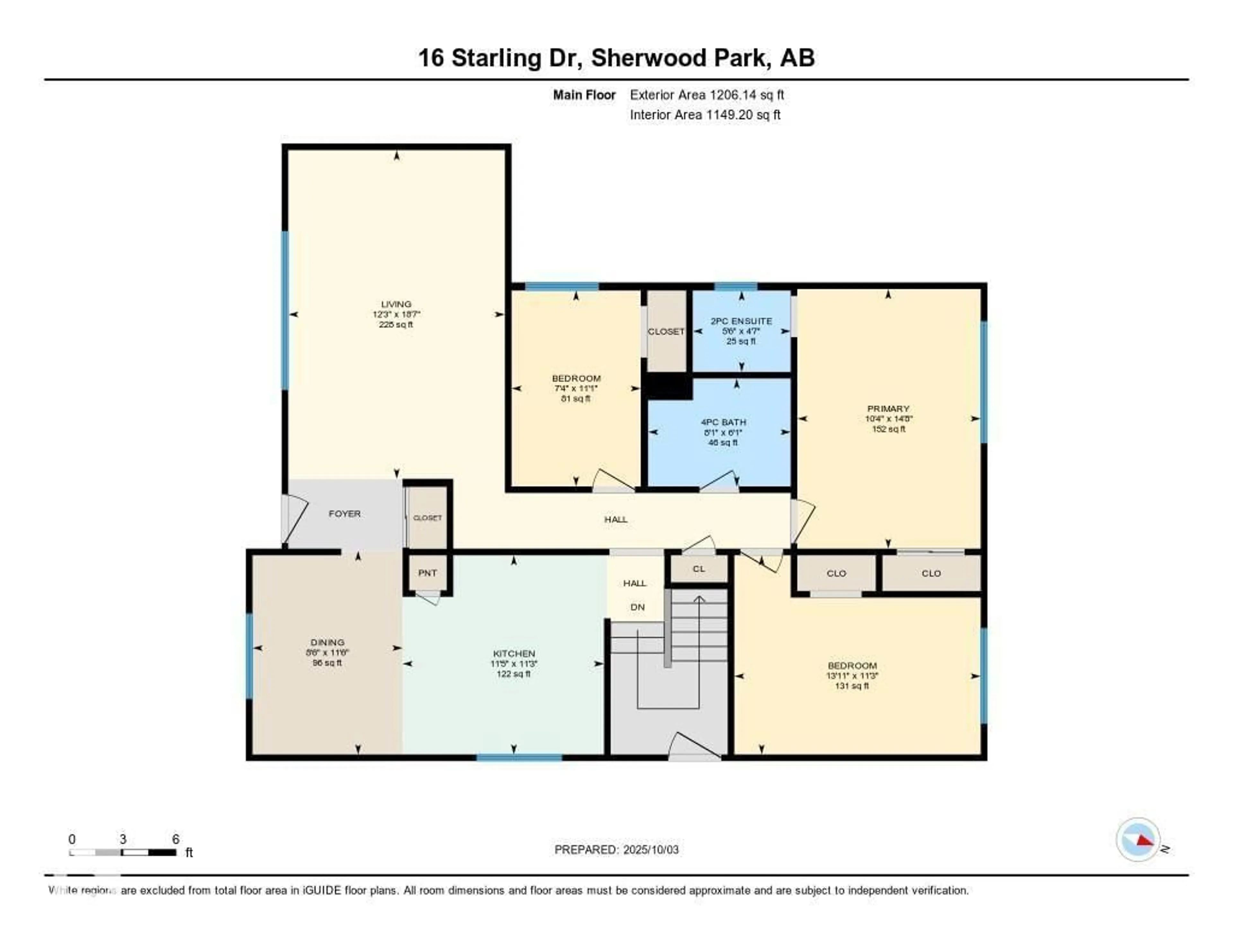 Floor plan for 16 STARLING DR, Sherwood Park Alberta T8A0A7