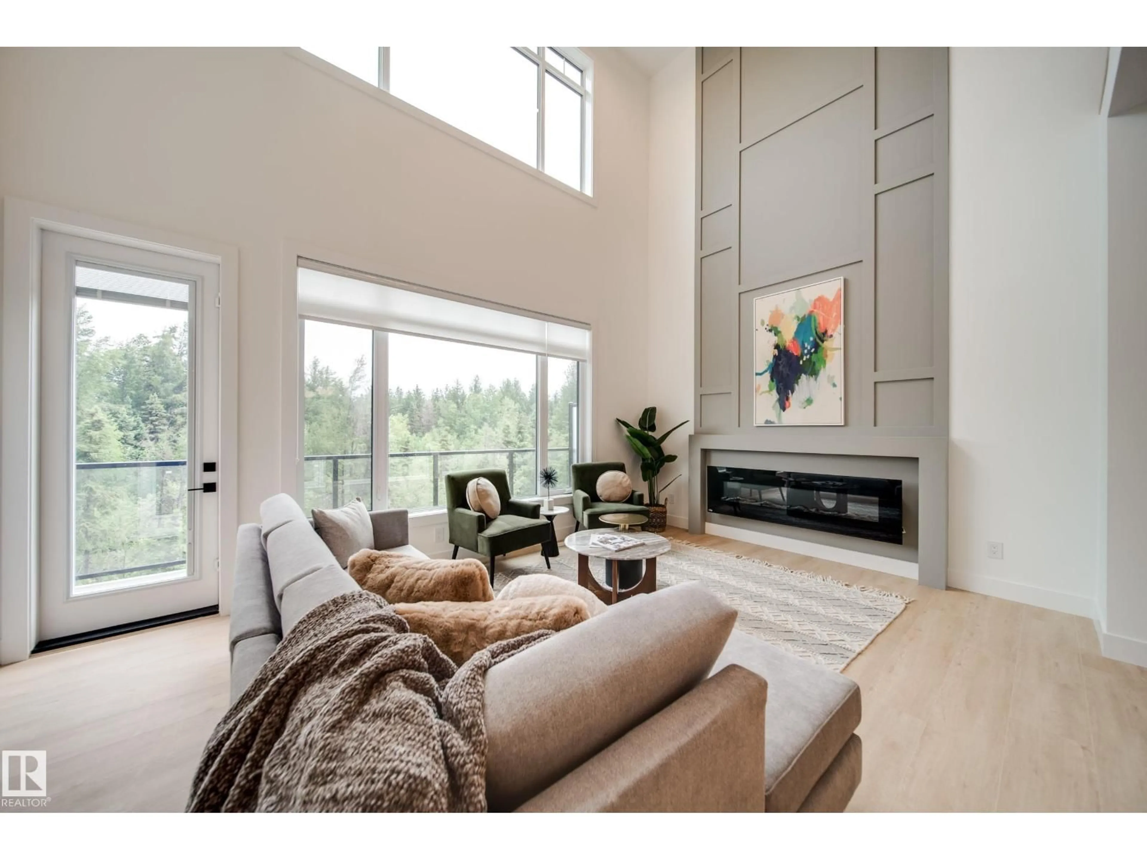 Living room with furniture, unknown for #21 - 20425 93 AV NW, Edmonton Alberta T5T7C7