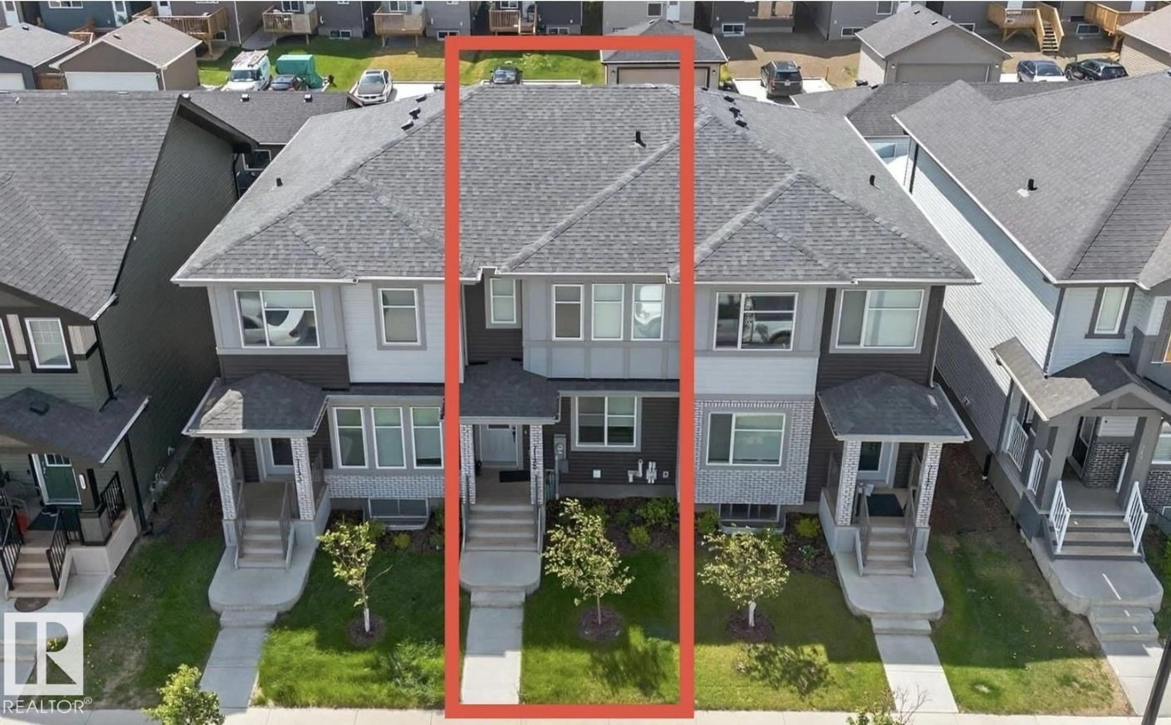 A pic from outside/outdoor area/front of a property/back of a property/a pic from drone, street for 7135 178 AV, Edmonton Alberta T5Z0T8
