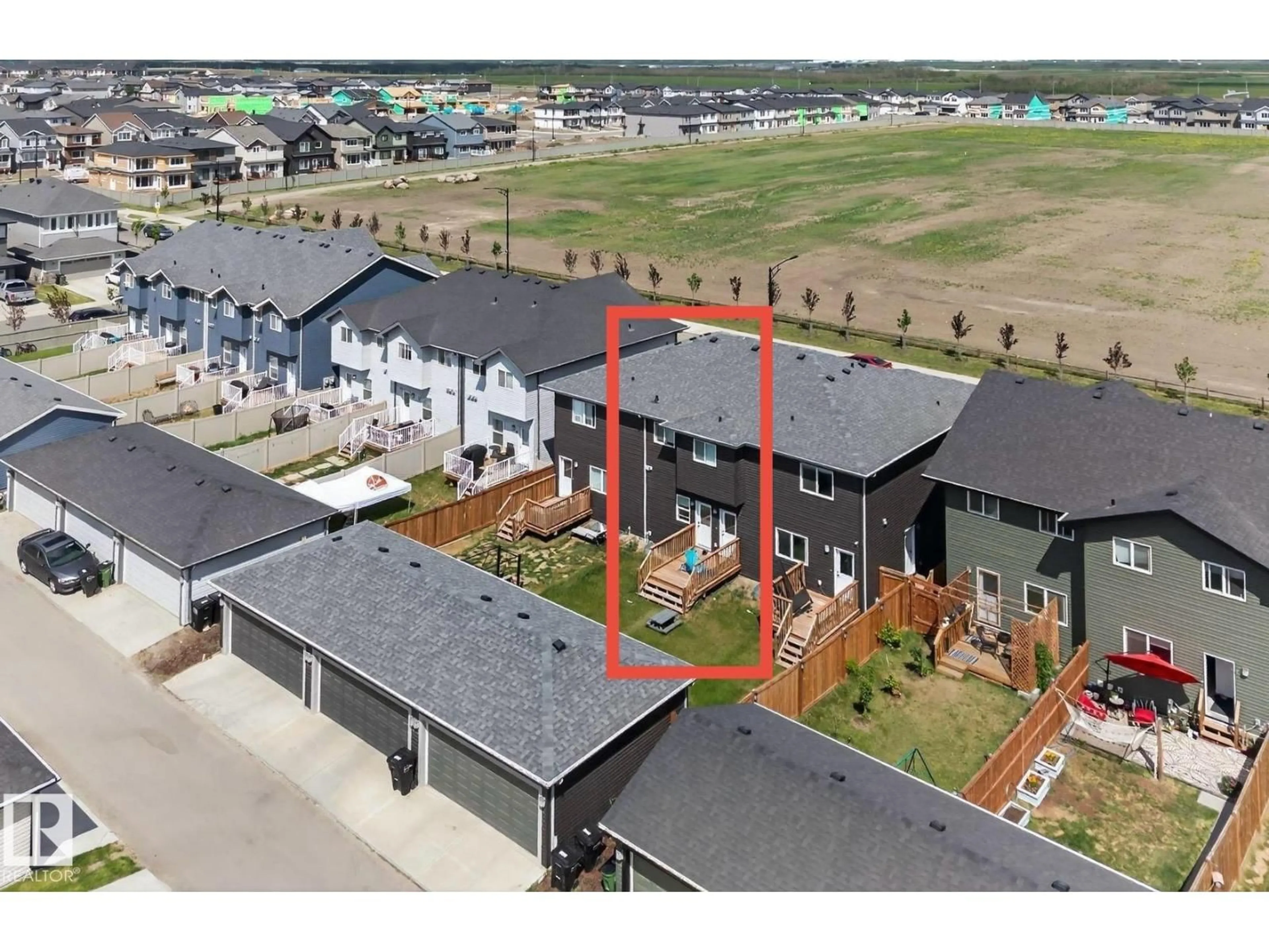 A pic from outside/outdoor area/front of a property/back of a property/a pic from drone, unknown for 7135 178 AV, Edmonton Alberta T5Z0T8