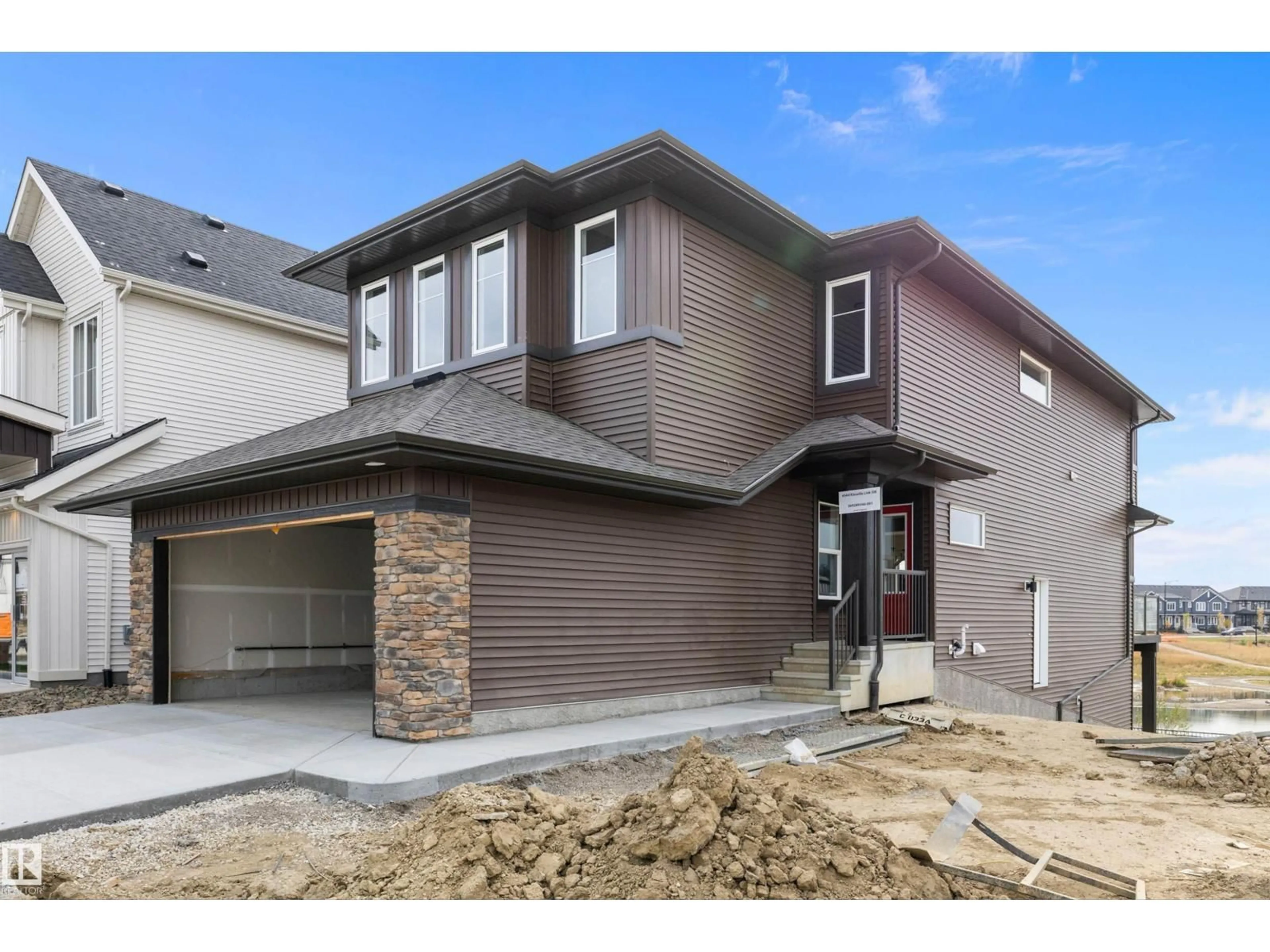 Home with brick exterior material, street for SW - 4544 KINSELLA LI, Edmonton Alberta T6W5G4