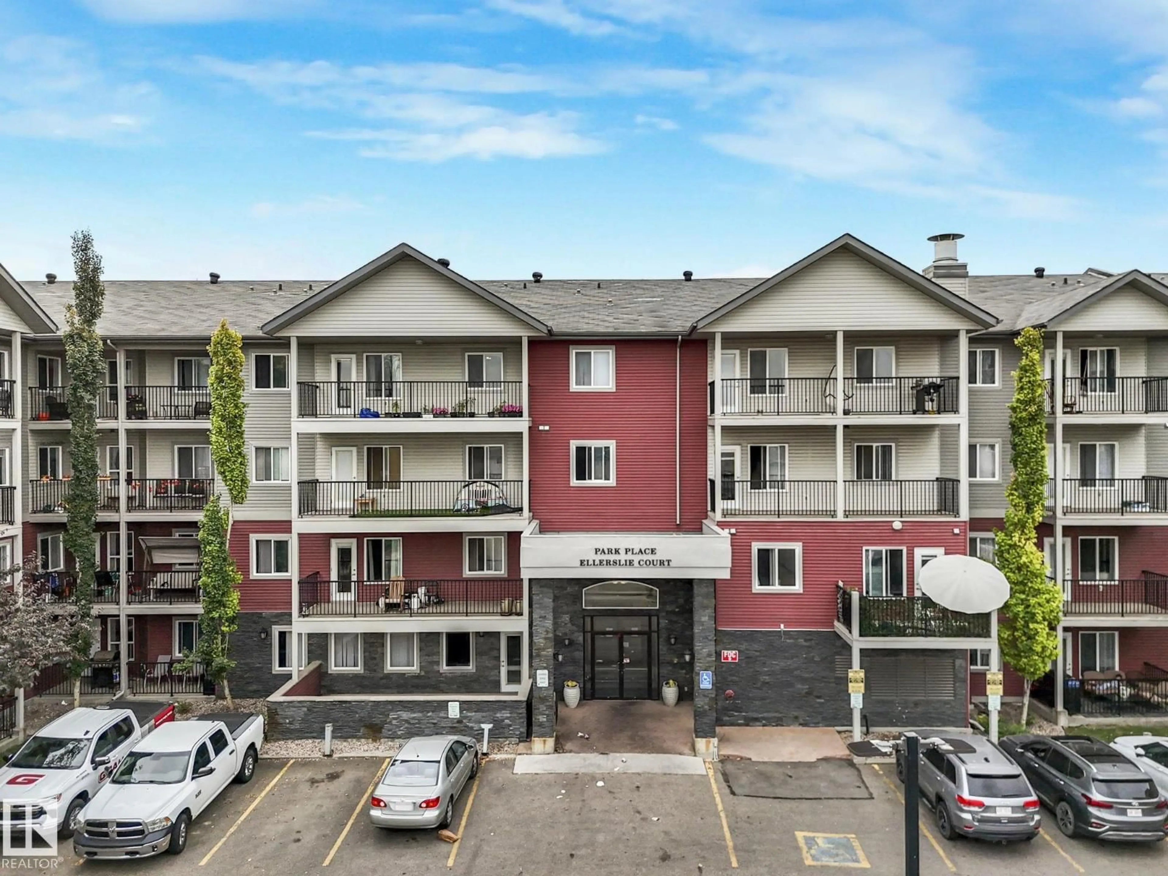 A pic from outside/outdoor area/front of a property/back of a property/a pic from drone, unknown for 111 - 326 EDWARDS DR, Edmonton Alberta T6X0C4