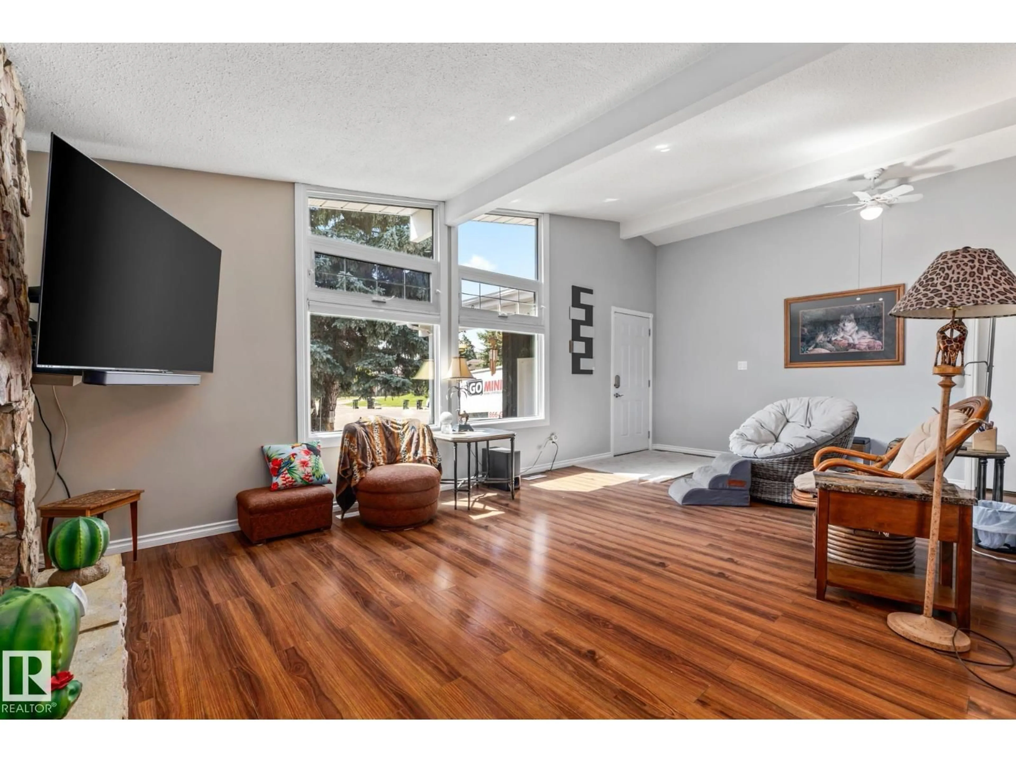 Living room with furniture, unknown for 12250 143 AV, Edmonton Alberta T5X3R7