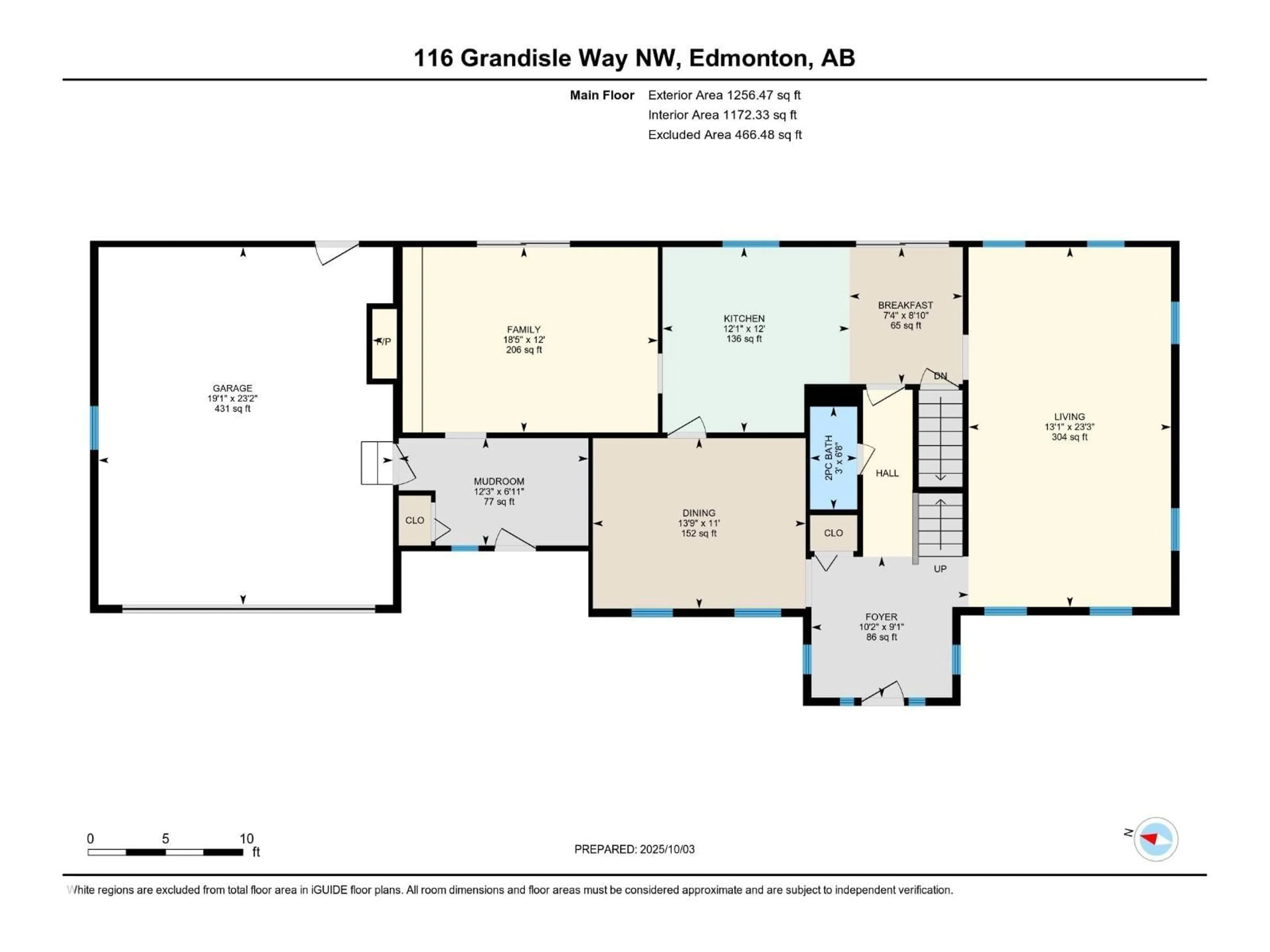 Floor plan for 116 GRANDISLE WY, Edmonton Alberta T6M2N7