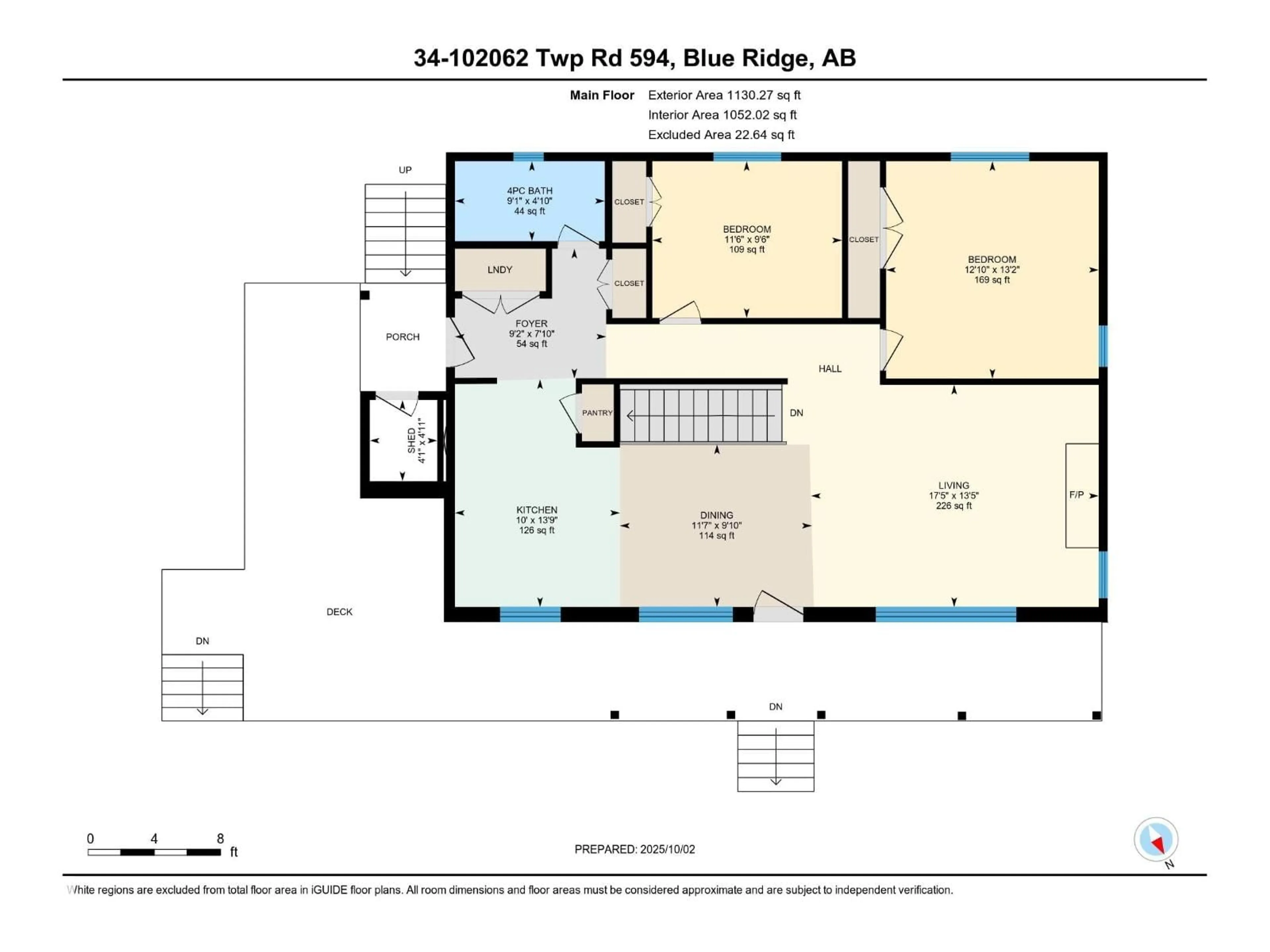 Floor plan for 34 102062 TWP ROAD ROAD, Rural Woodlands County Alberta T0E0B0
