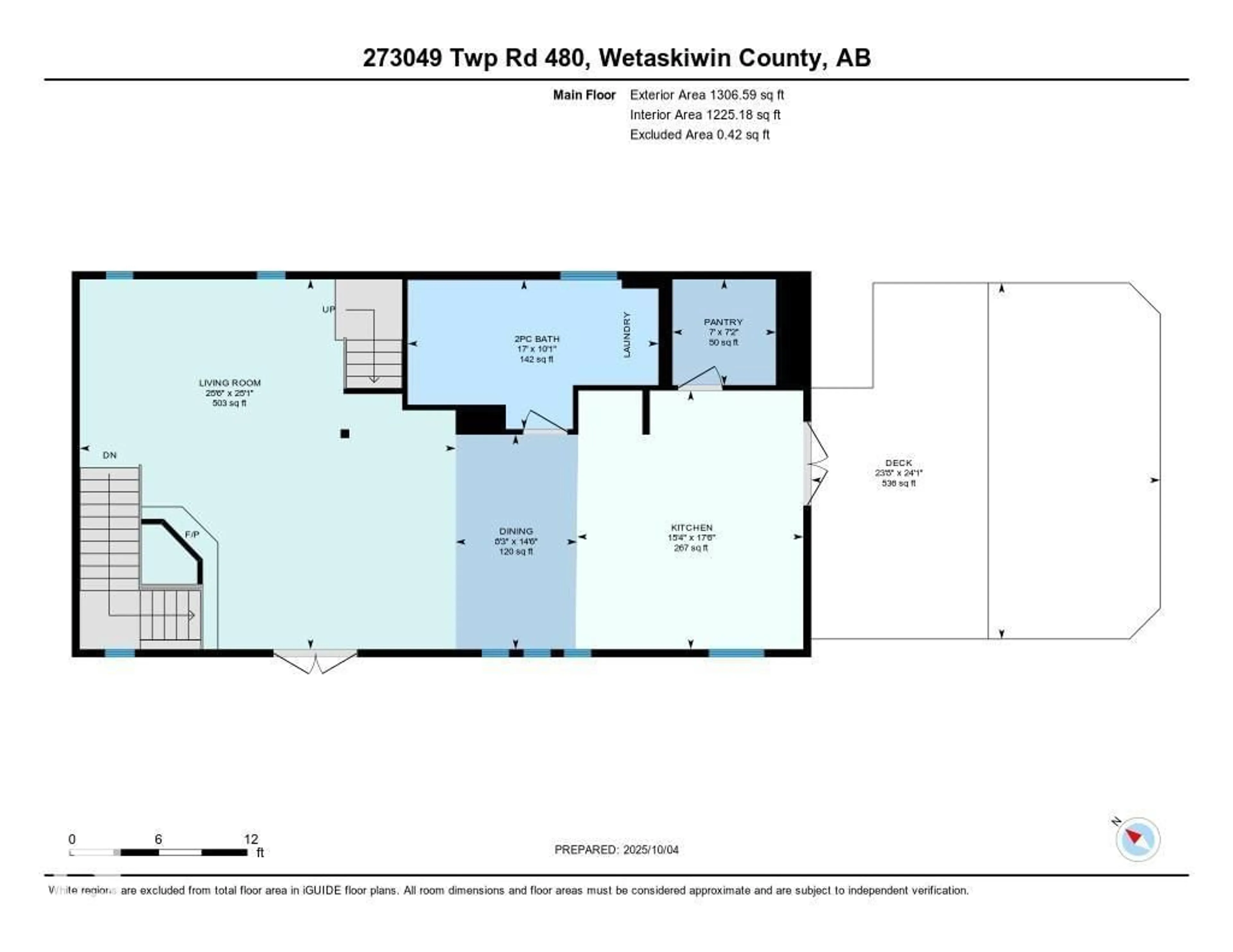 Floor plan for 273049 TWP ROAD 480, Rural Wetaskiwin County Alberta T0C2P0