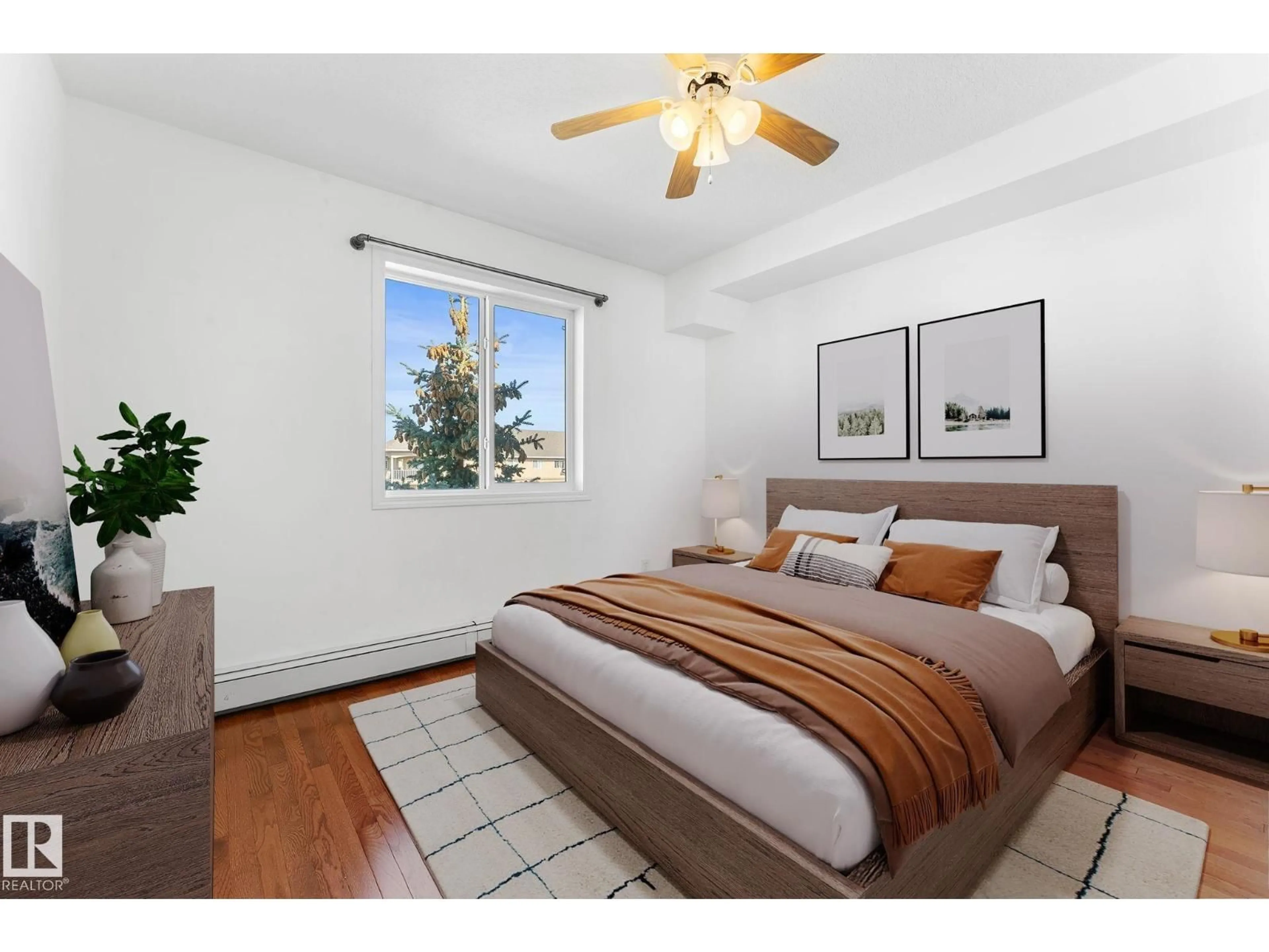 Bedroom with bed, unknown for 420 12550 140 AV NW, Edmonton Alberta T5X6J4