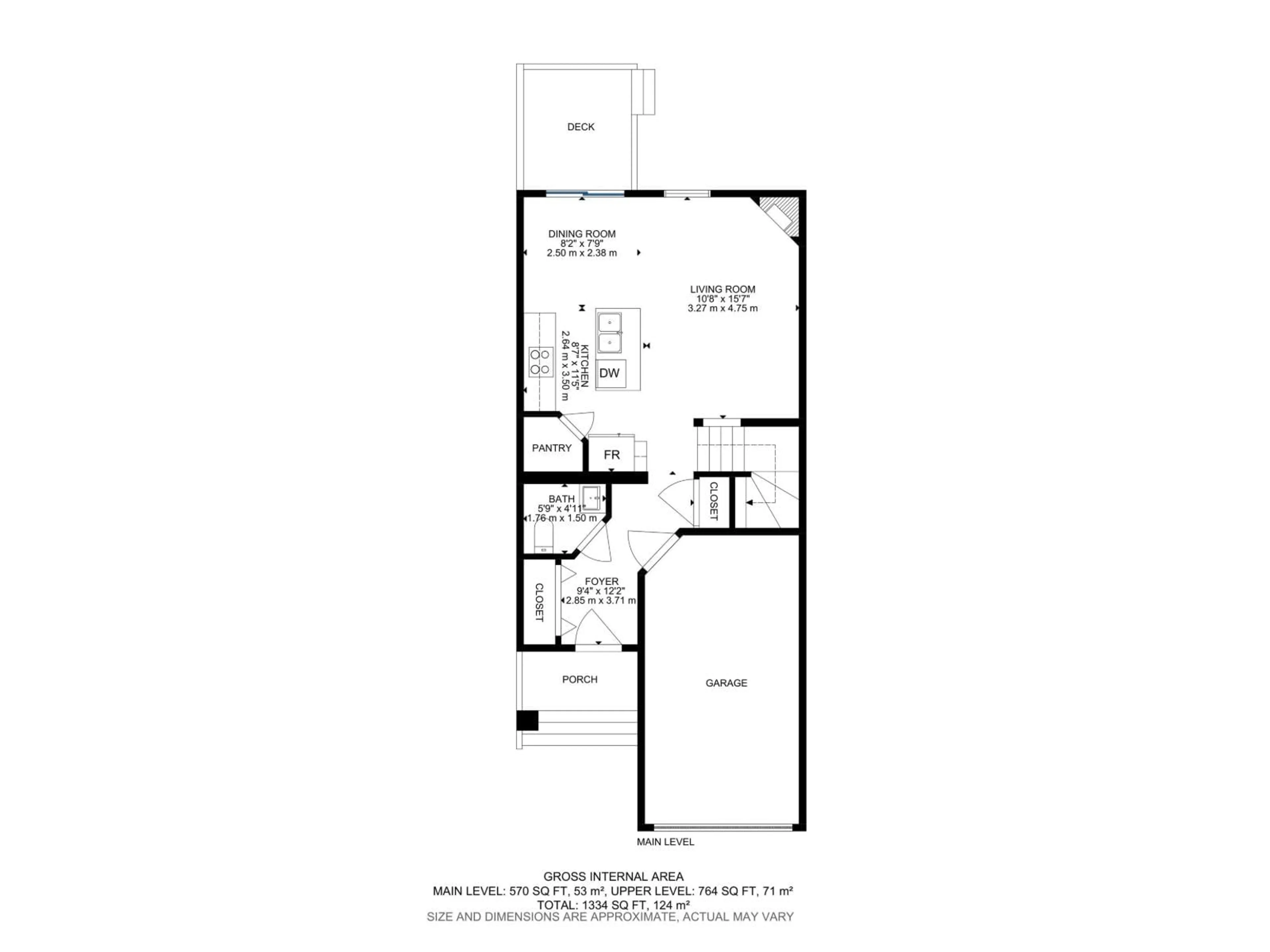 Floor plan for 219 - 18 CHARLOTTE WY, Sherwood Park Alberta T8H0T3