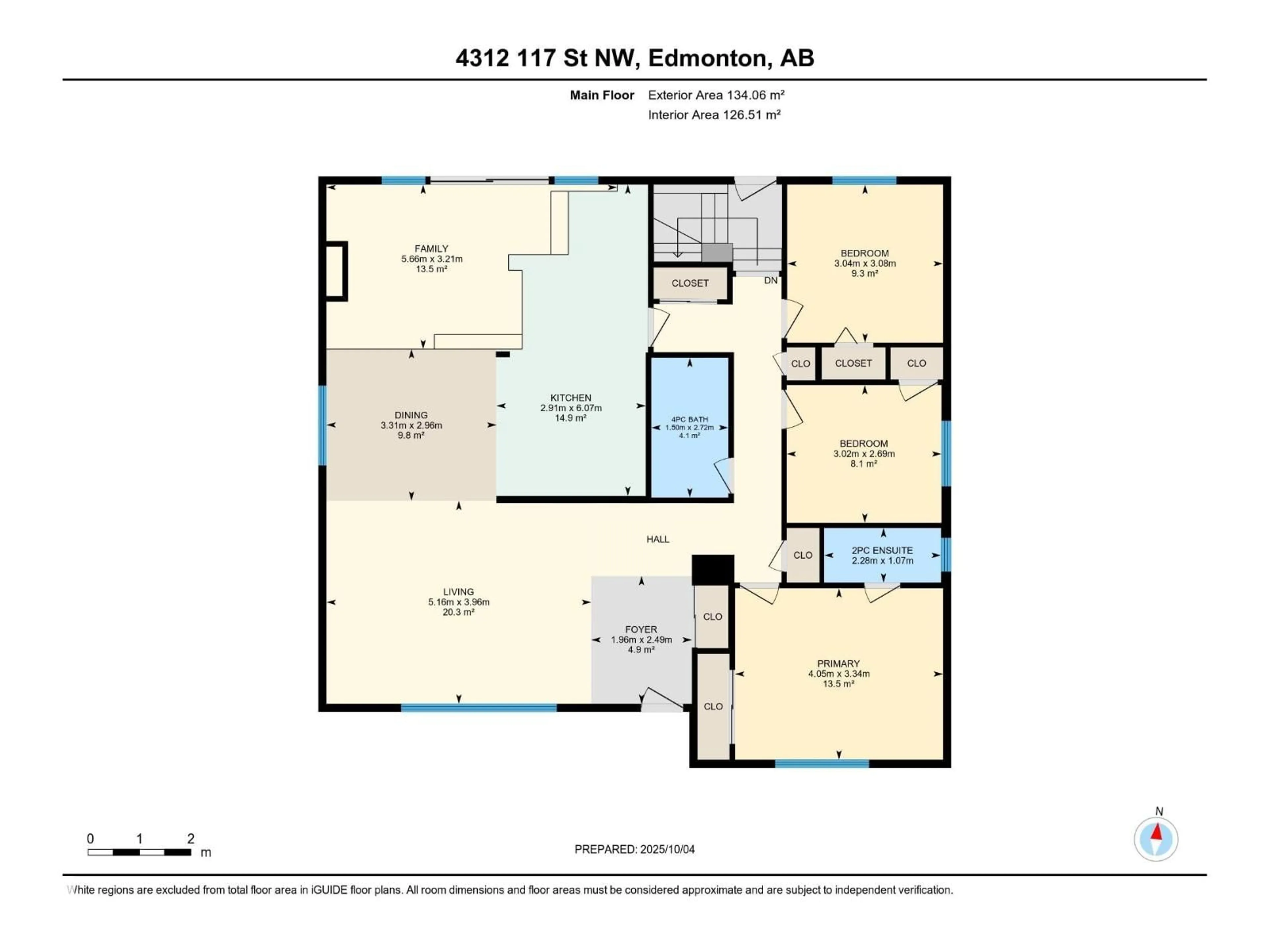 Floor plan for NW - 4312 117 ST, Edmonton Alberta T6J1T8