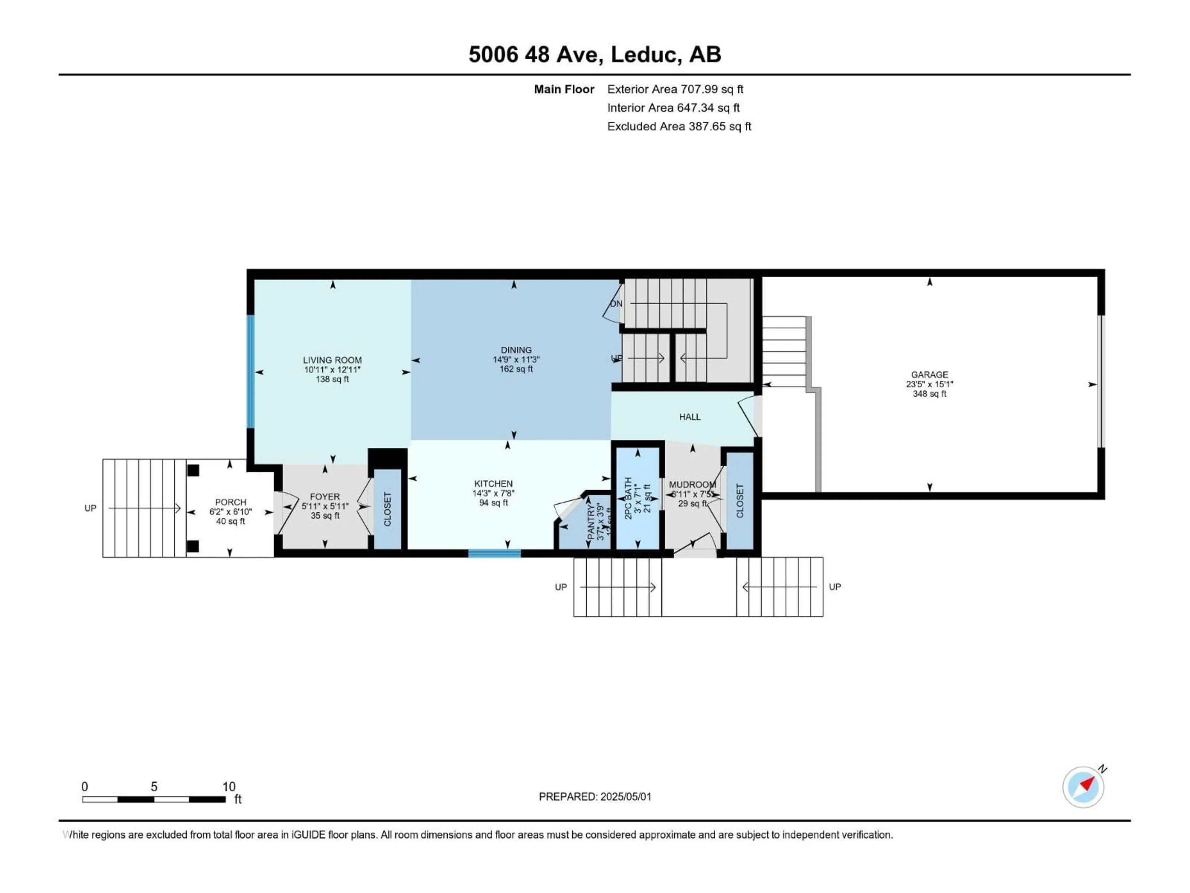 Floor plan for 5006 48 AV, Leduc Alberta T9E7H7