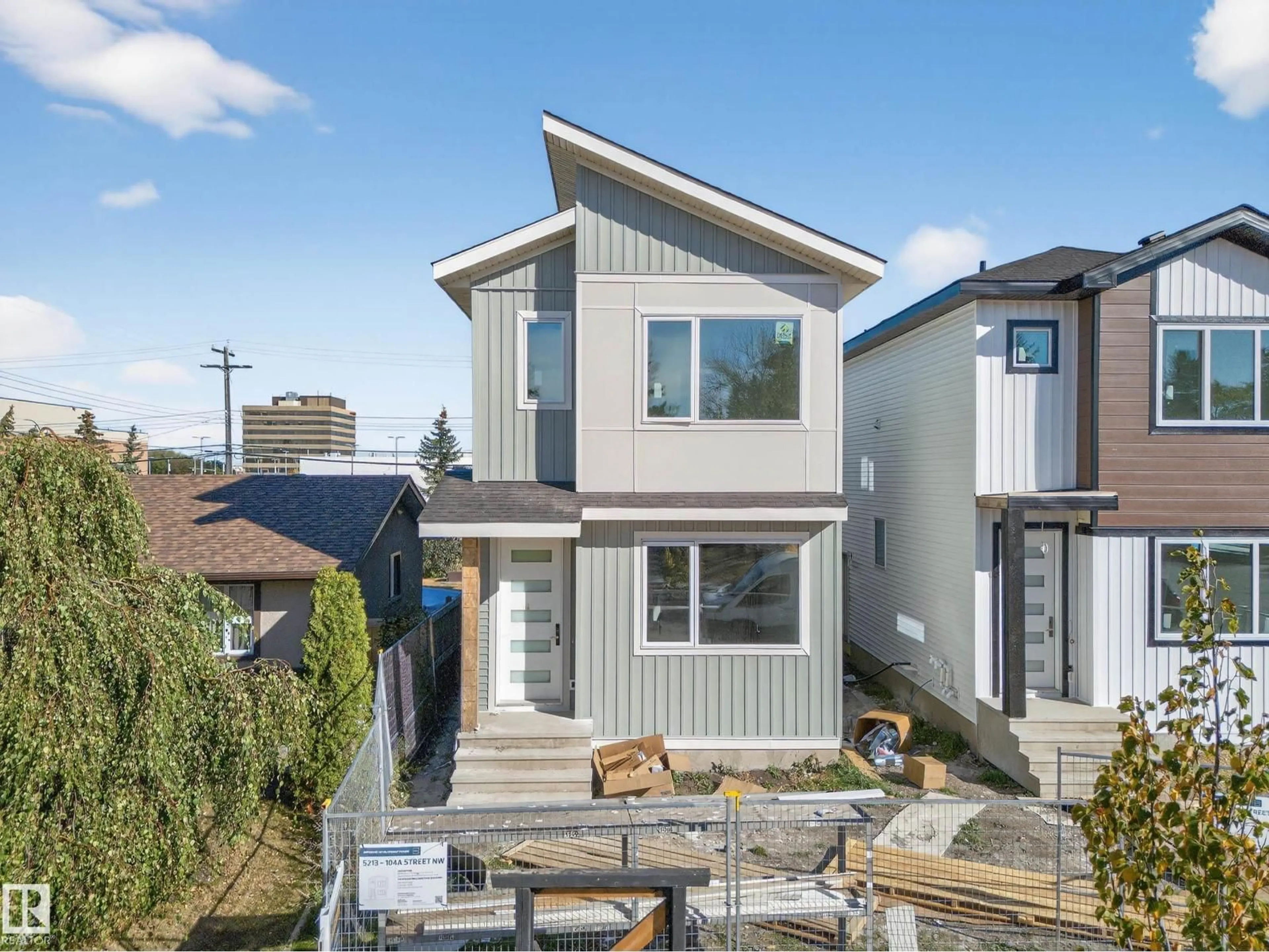 Home with vinyl exterior material, street for NW - 5213 104A ST, Edmonton Alberta T6H2L9