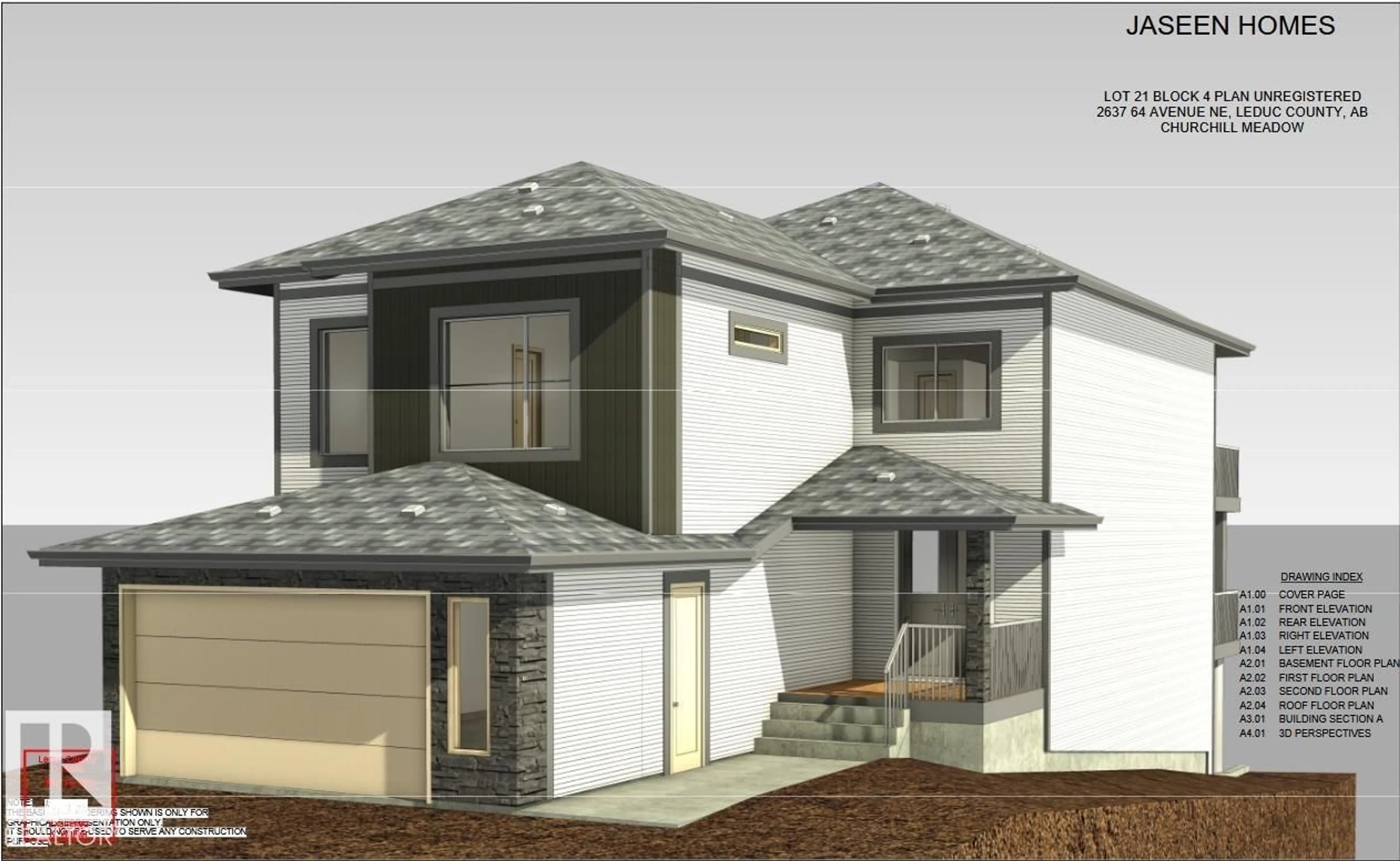 Home with vinyl exterior material, building for NE - 2637 64 AV, Rural Leduc County Alberta T4X2C1