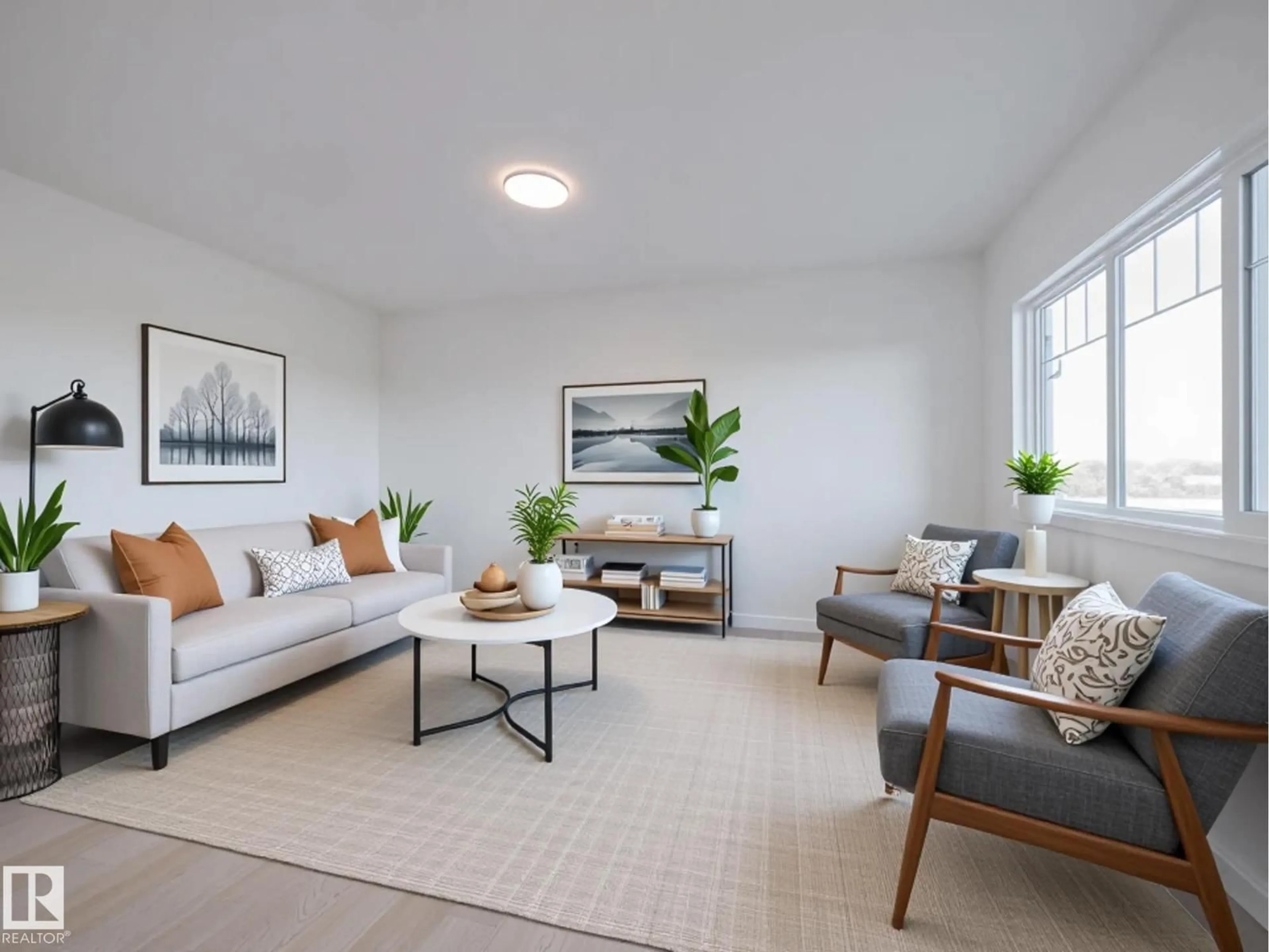 Living room with furniture, unknown for 17443 2 ST, Edmonton Alberta T5Y4G6