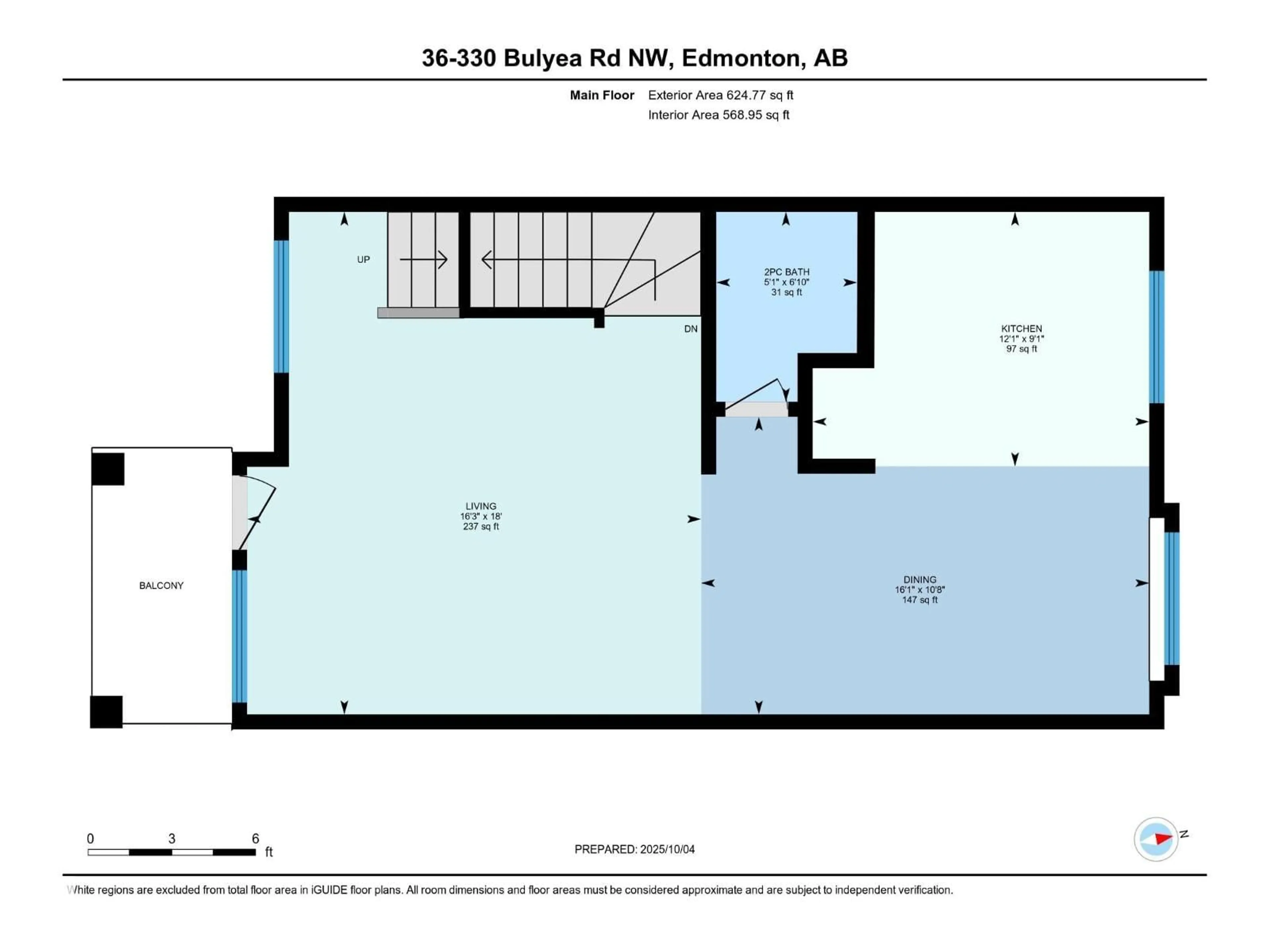 Floor plan for #36 - 330 BULYEA RD, Edmonton Alberta T6R0W8
