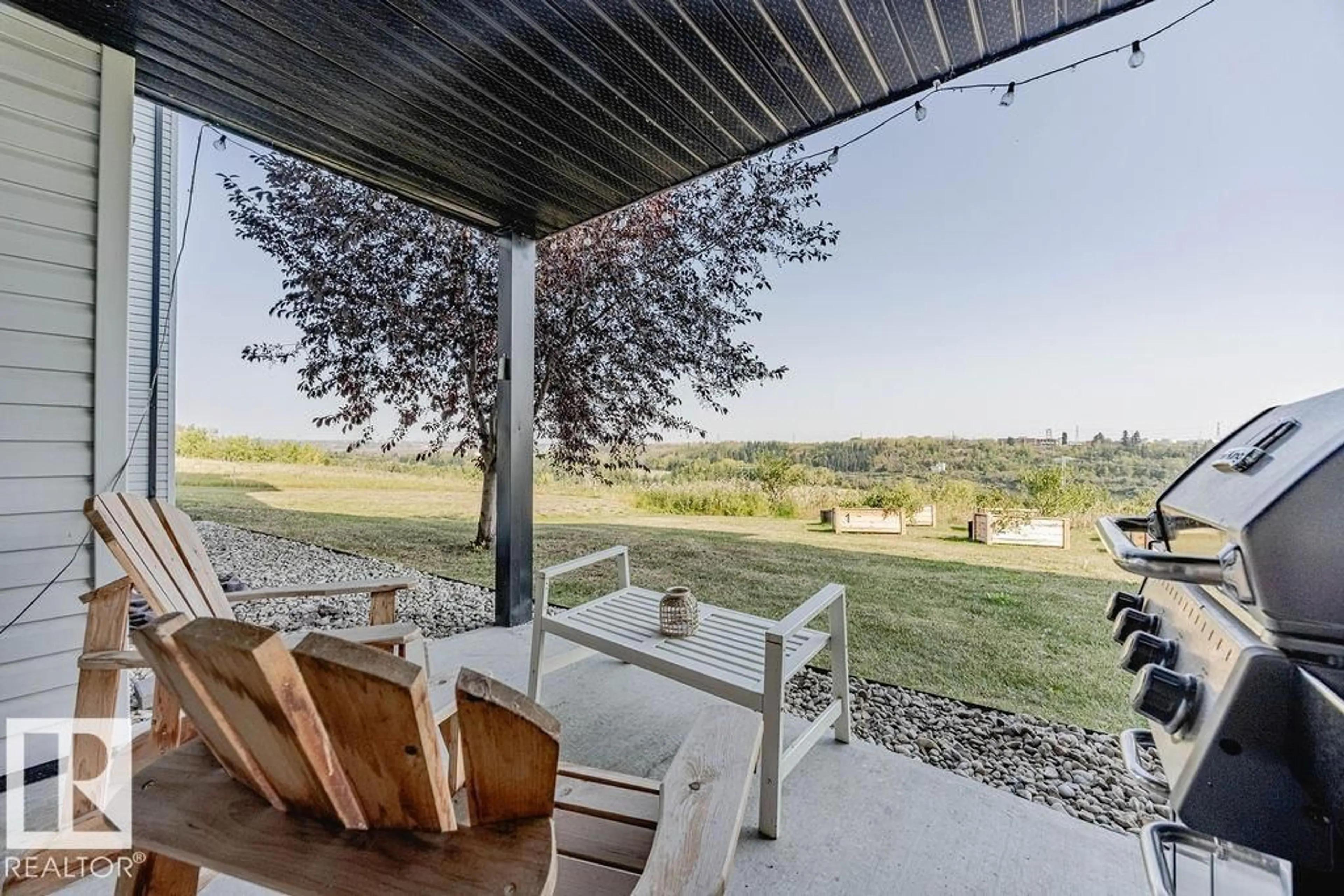Patio, mountain view for #154 - 1196 HYNDMAN RD, Edmonton Alberta T5A0P8