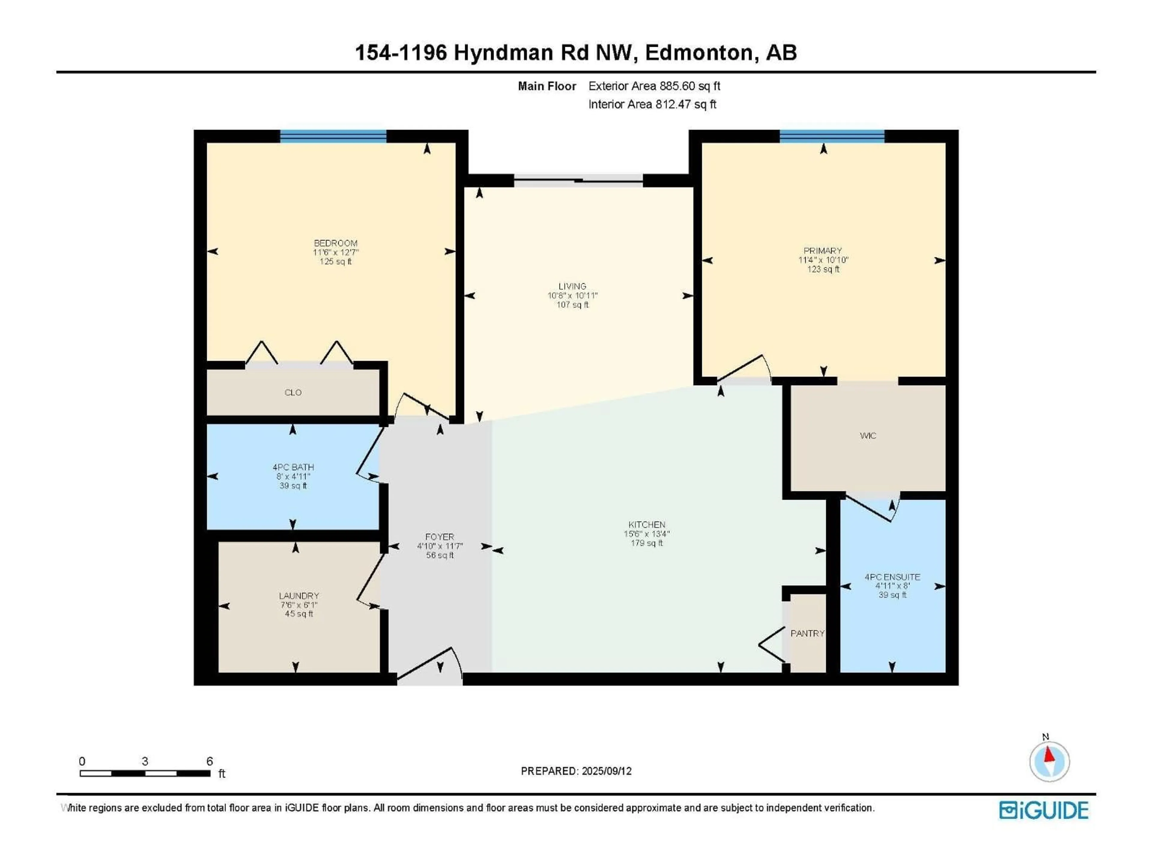 Floor plan for #154 - 1196 HYNDMAN RD, Edmonton Alberta T5A0P8