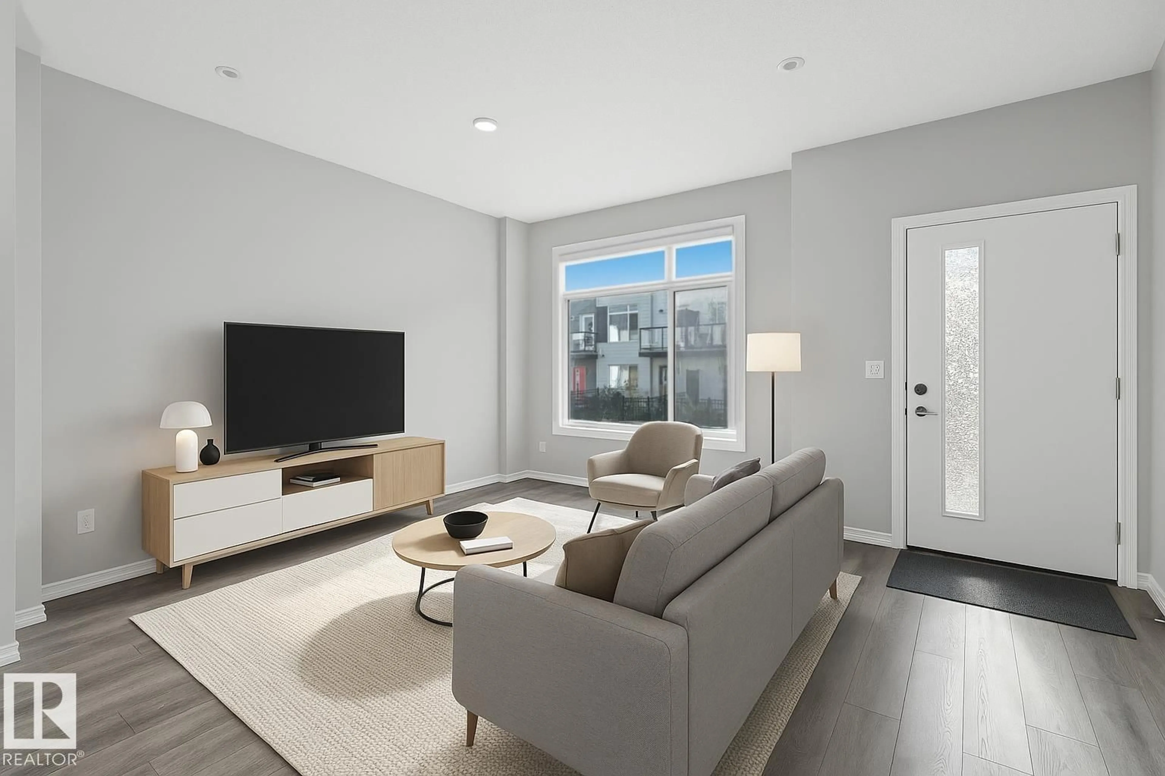 Living room with furniture, unknown for 804 - 49 WELSH DR, Edmonton Alberta T6X1Y8