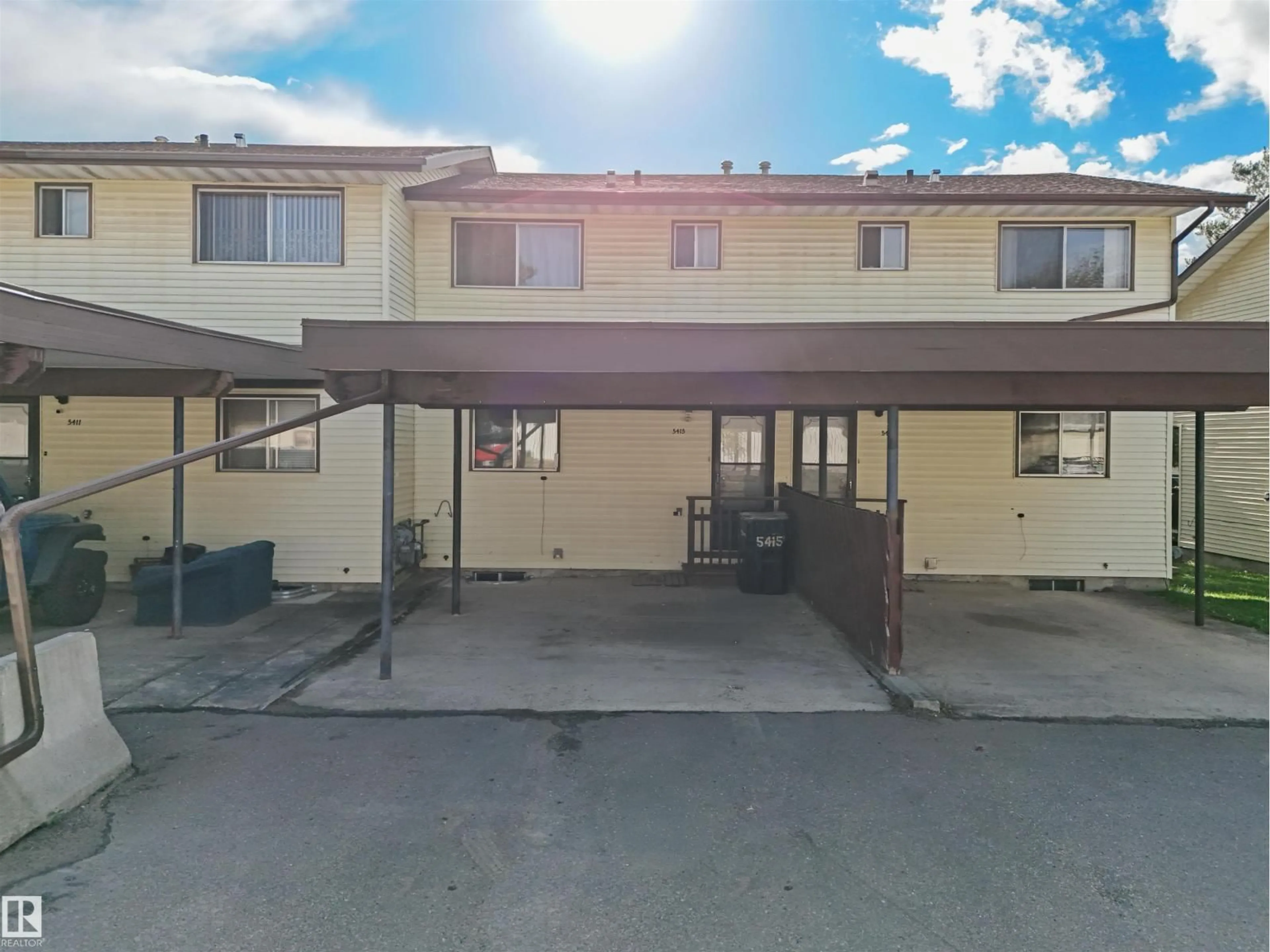 A pic from outside/outdoor area/front of a property/back of a property/a pic from drone, building for 5415 45 AV, Drayton Valley Alberta T7A1K6