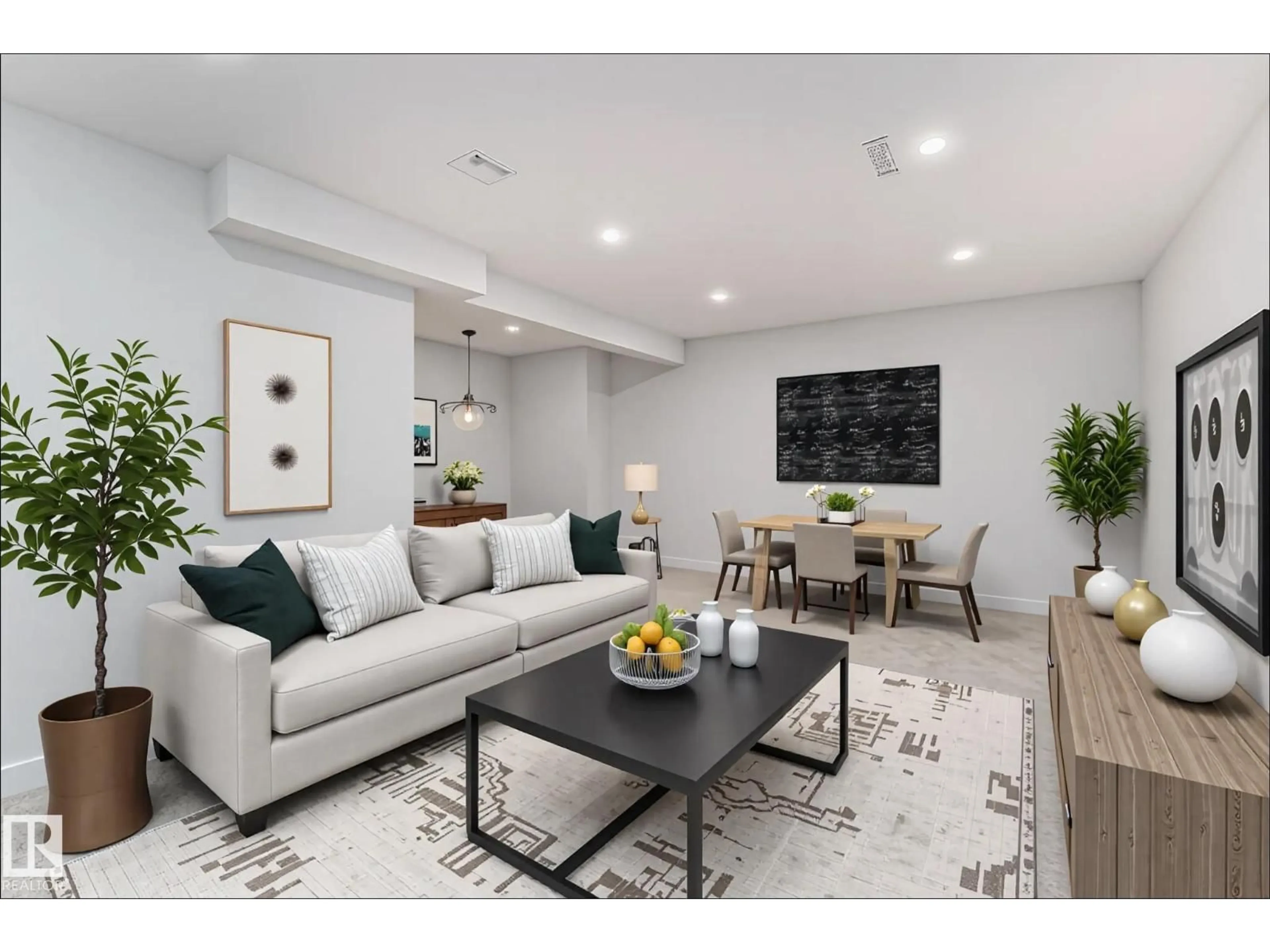 Living room with furniture, unknown for 11394 139 AV, Edmonton Alberta T5X3L4