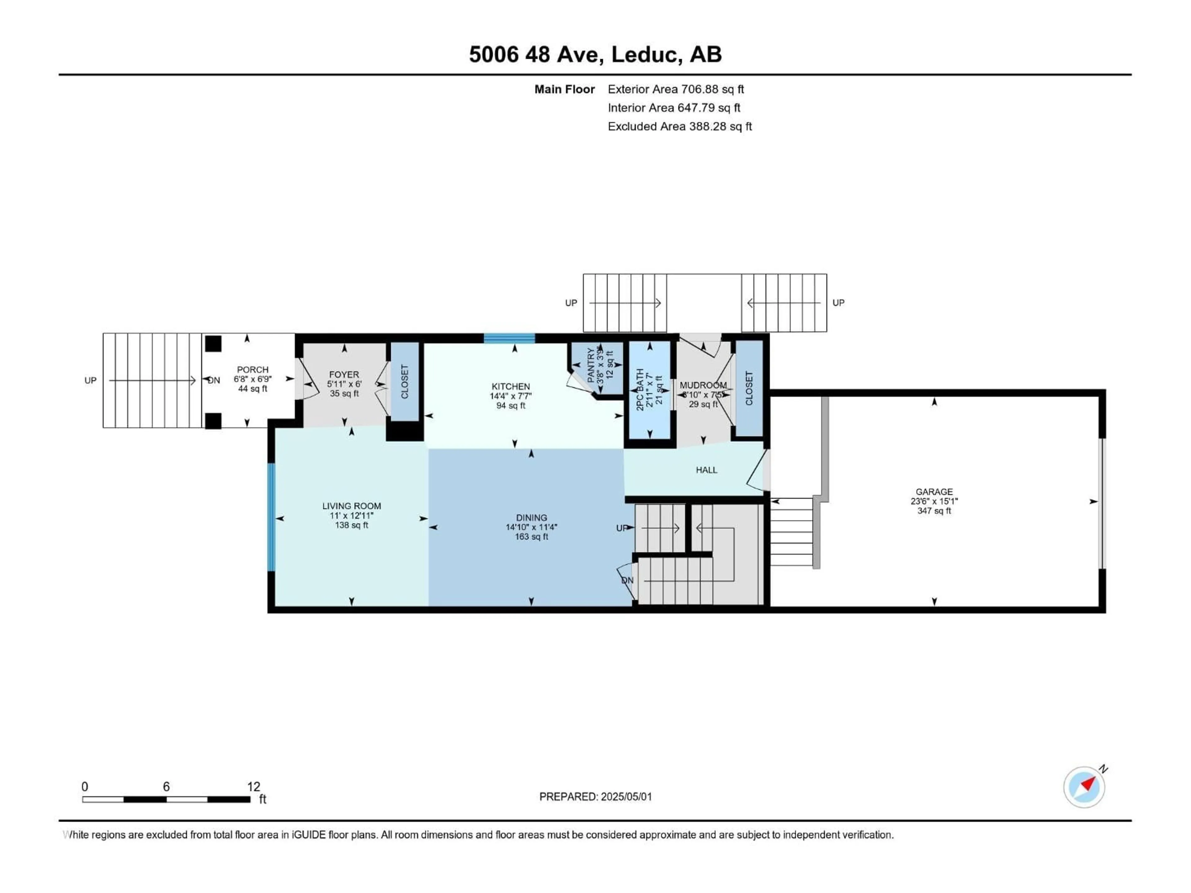 Floor plan for 5008 48 AVE, Leduc Alberta T9E7H7