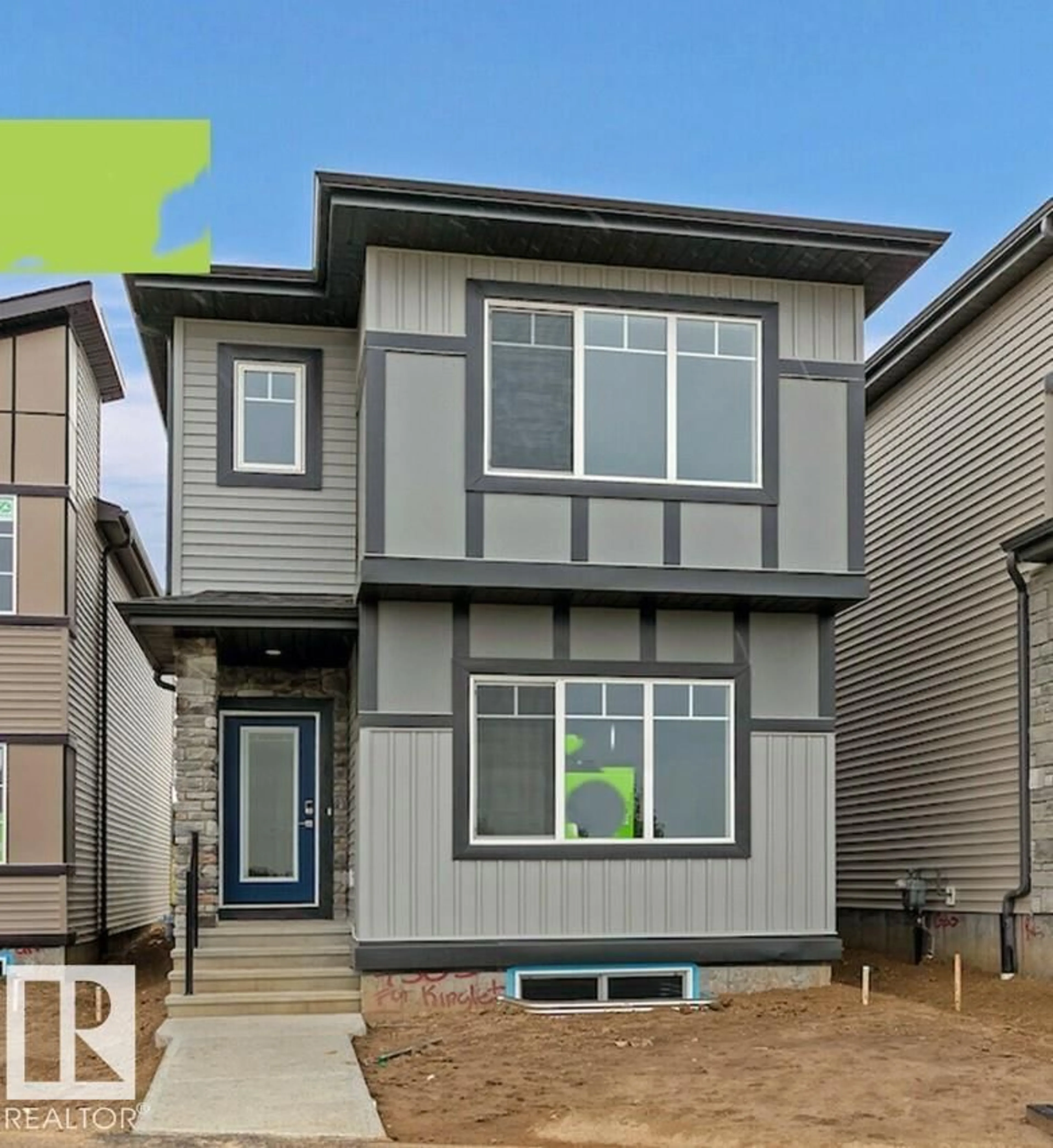 Home with vinyl exterior material, street for 4305 KINGLET DR, Edmonton Alberta T5S0W6