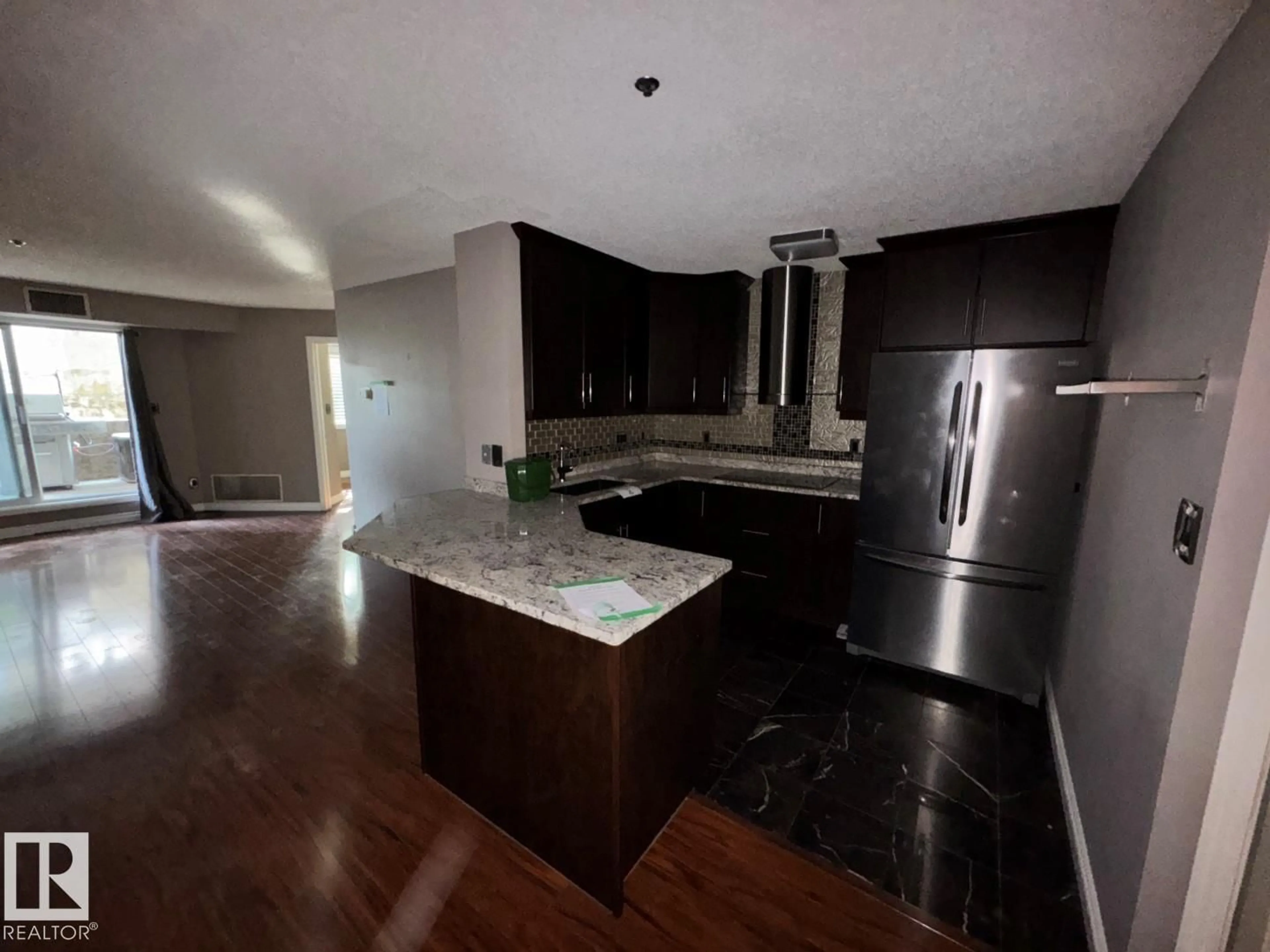 Open concept kitchen, unknown for #103 - 9640 105 ST, Edmonton Alberta T5K1A4
