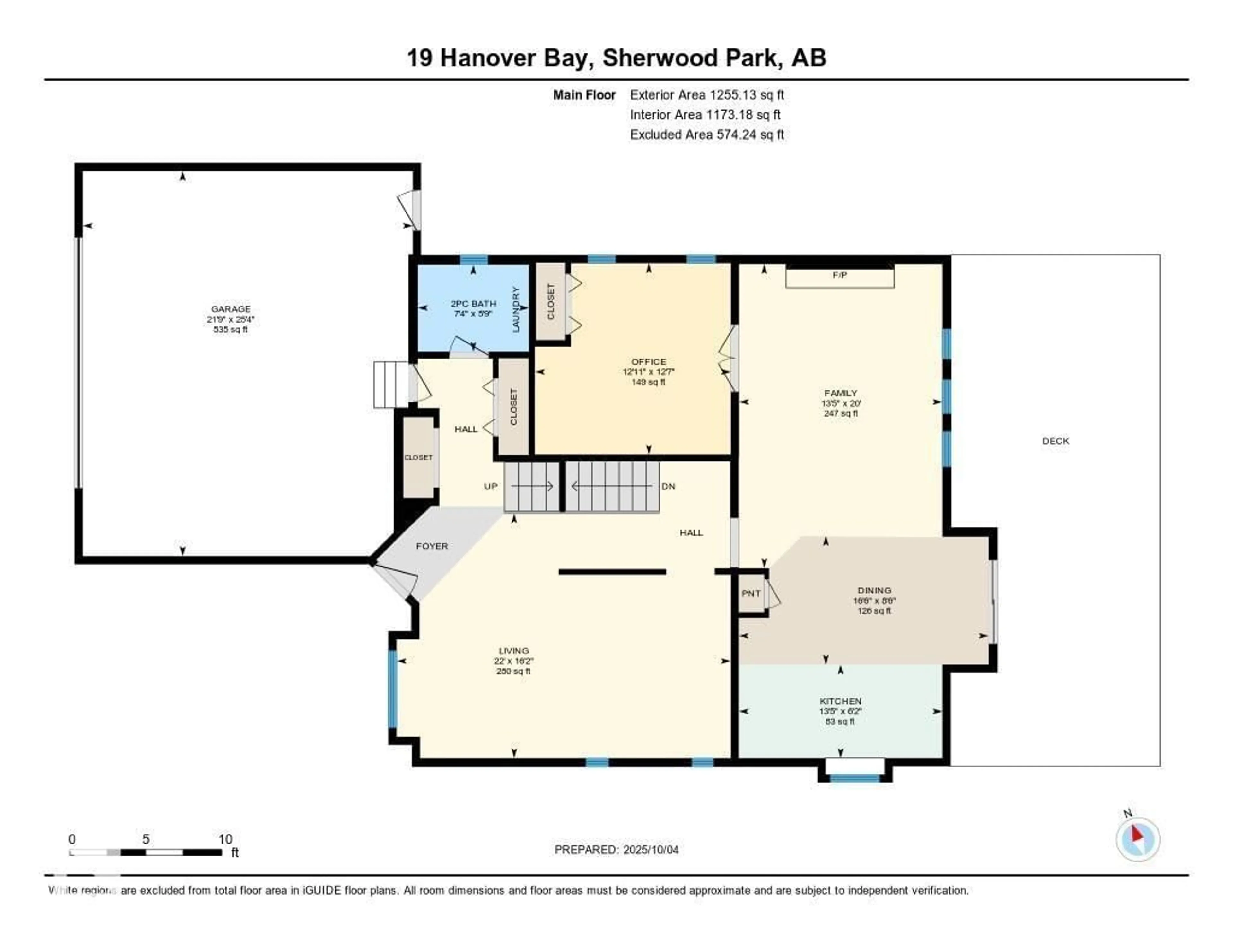 Floor plan for 19 HANOVER BA, Sherwood Park Alberta T8A5R5