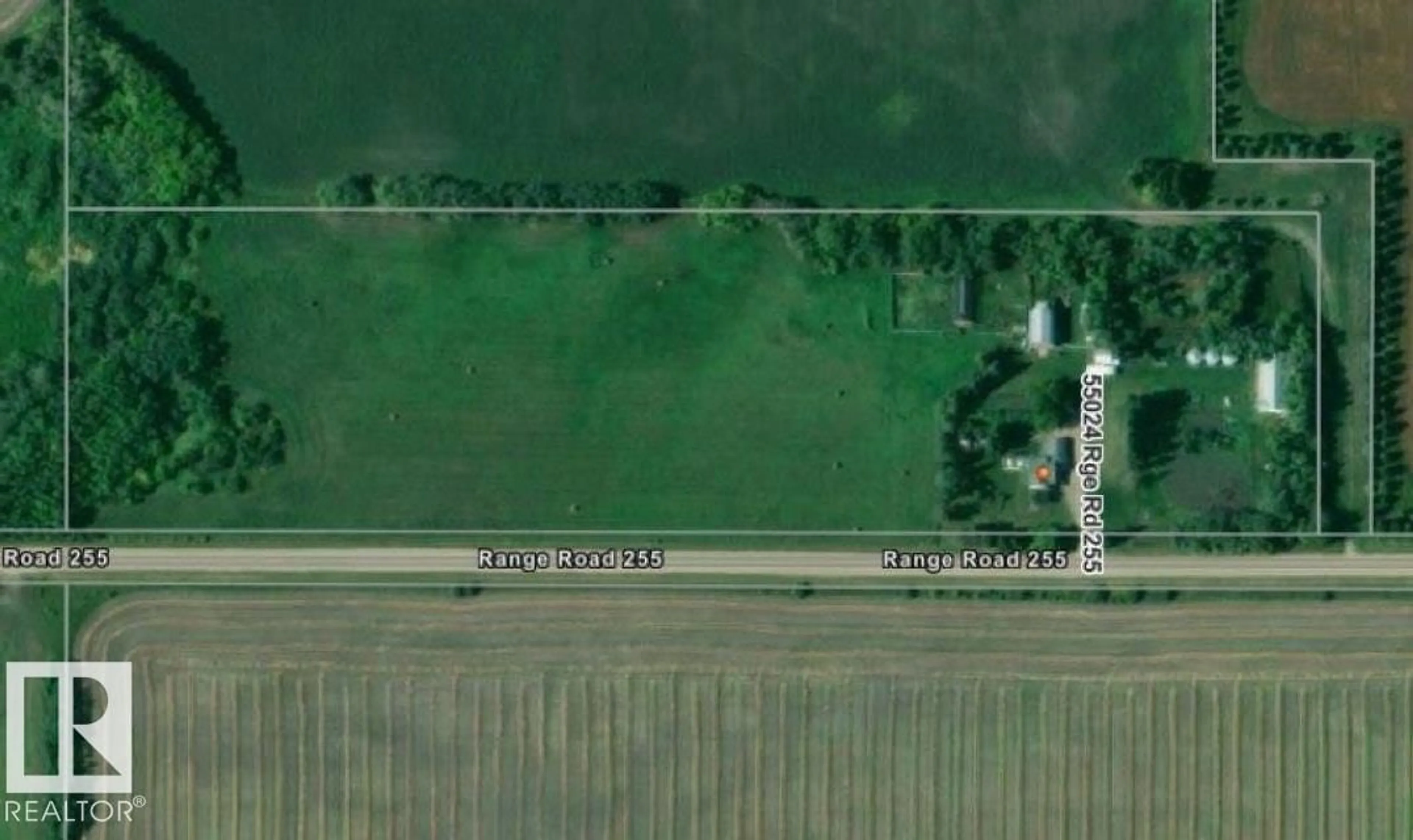 A pic from outside/outdoor area/front of a property/back of a property/a pic from drone, street for 55024 RGE ROAD 255, Rural Sturgeon County Alberta T8T0V3