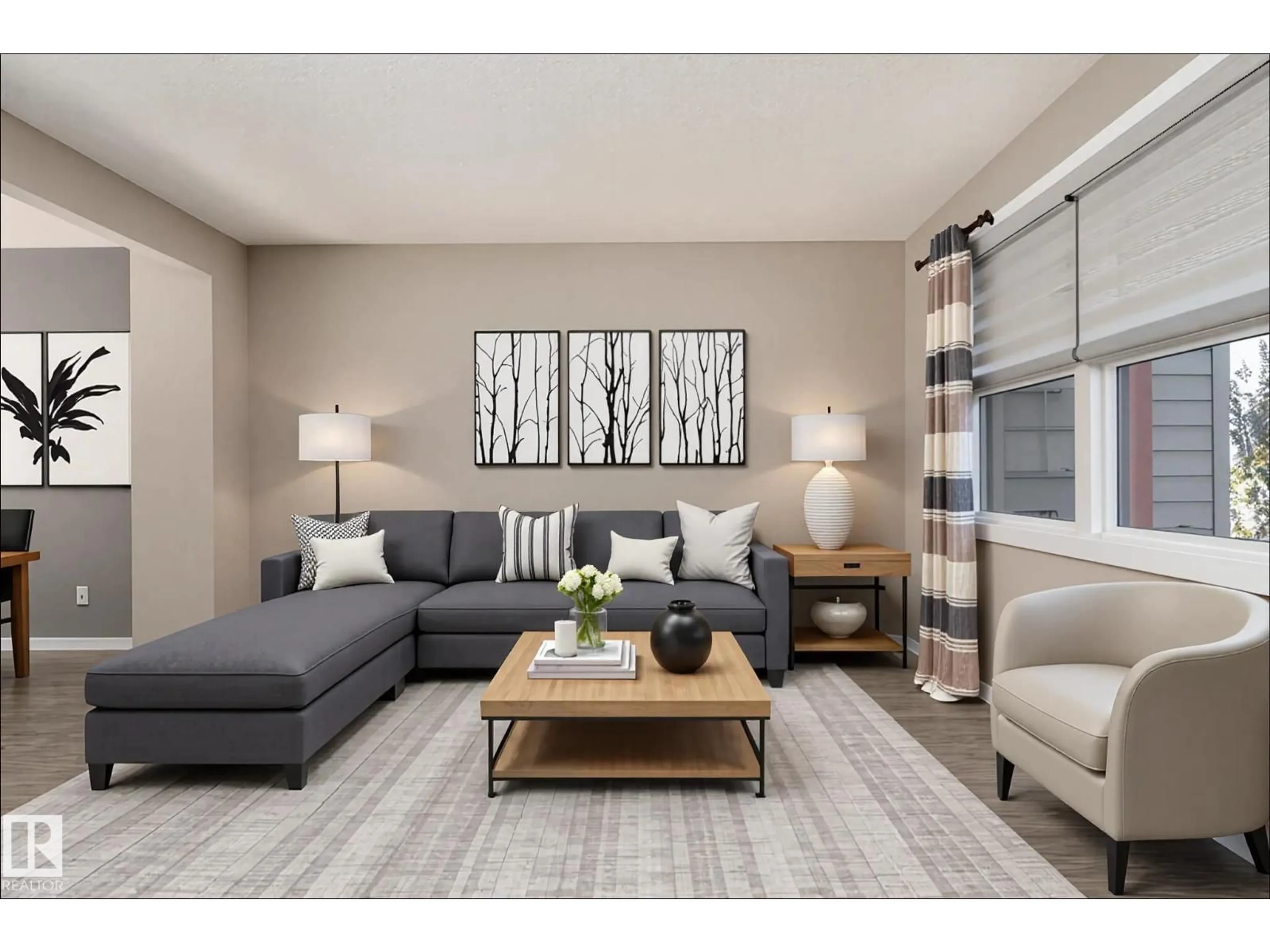 Living room with furniture, unknown for 5171 CHAPPELLE RD, Edmonton Alberta T6W3H3