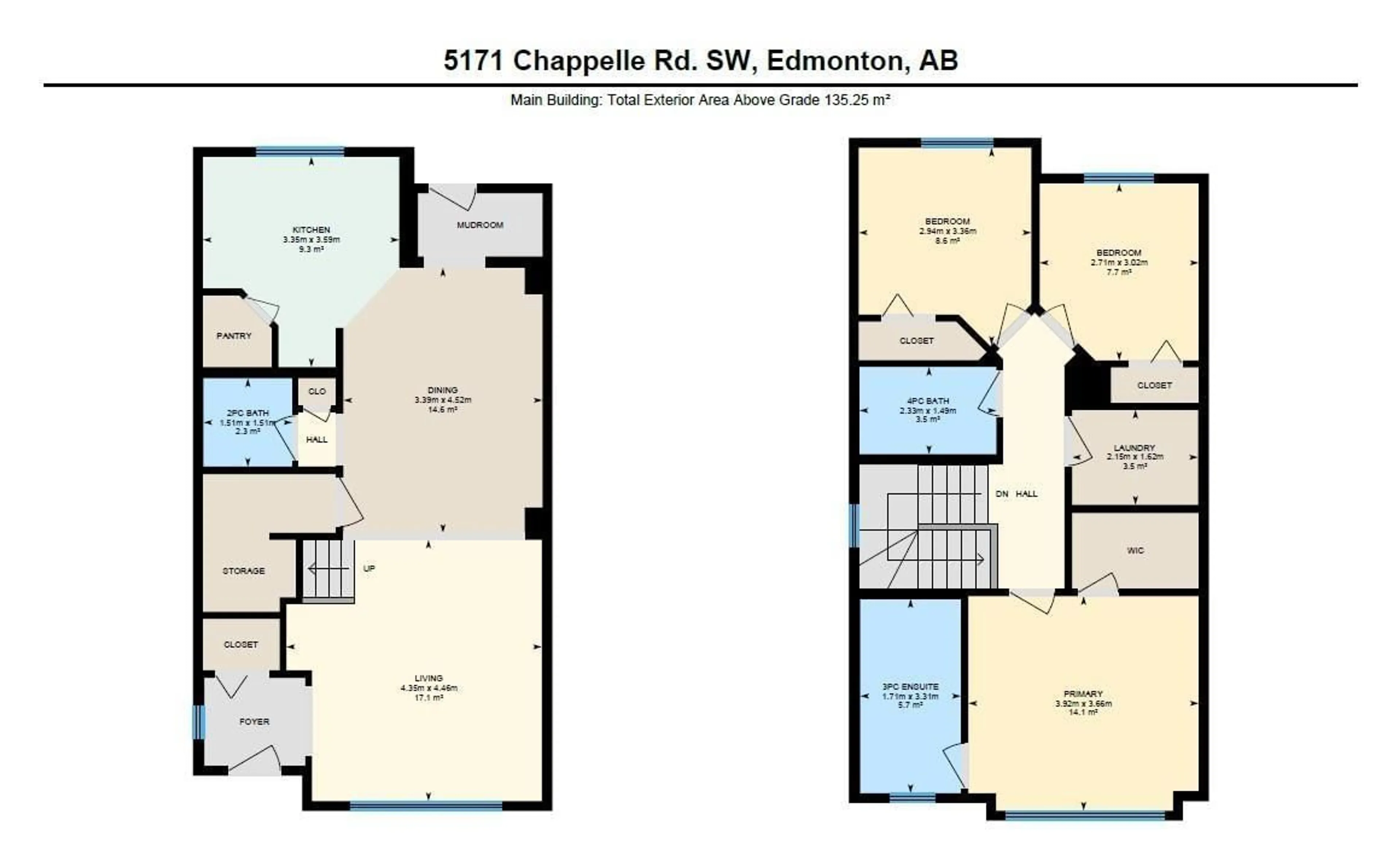 Floor plan for 5171 CHAPPELLE RD, Edmonton Alberta T6W3H3