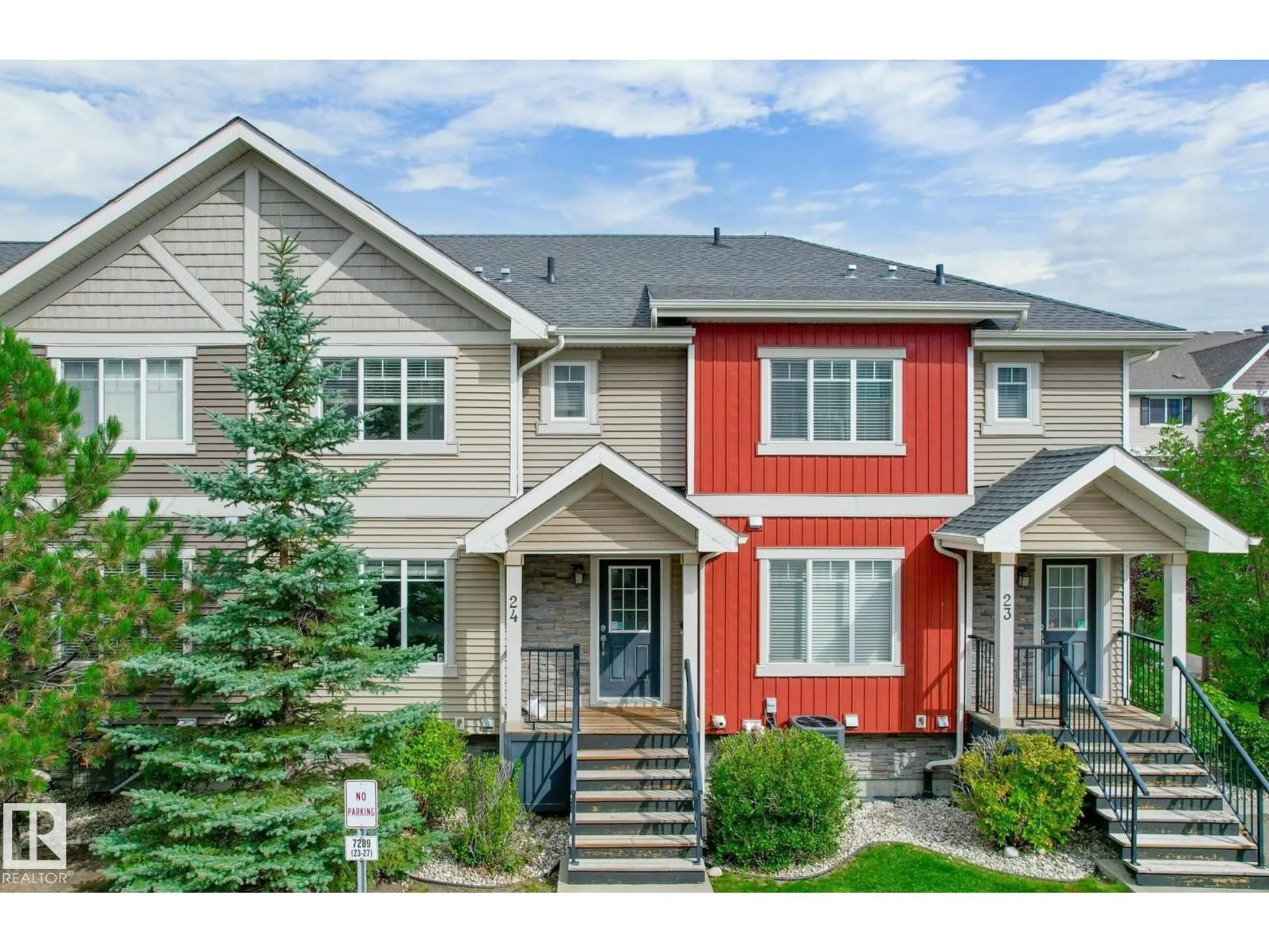 Home with vinyl exterior material, street for 24 - 7289 SOUTH TERWILLEGAR DR, Edmonton Alberta T6R0N5