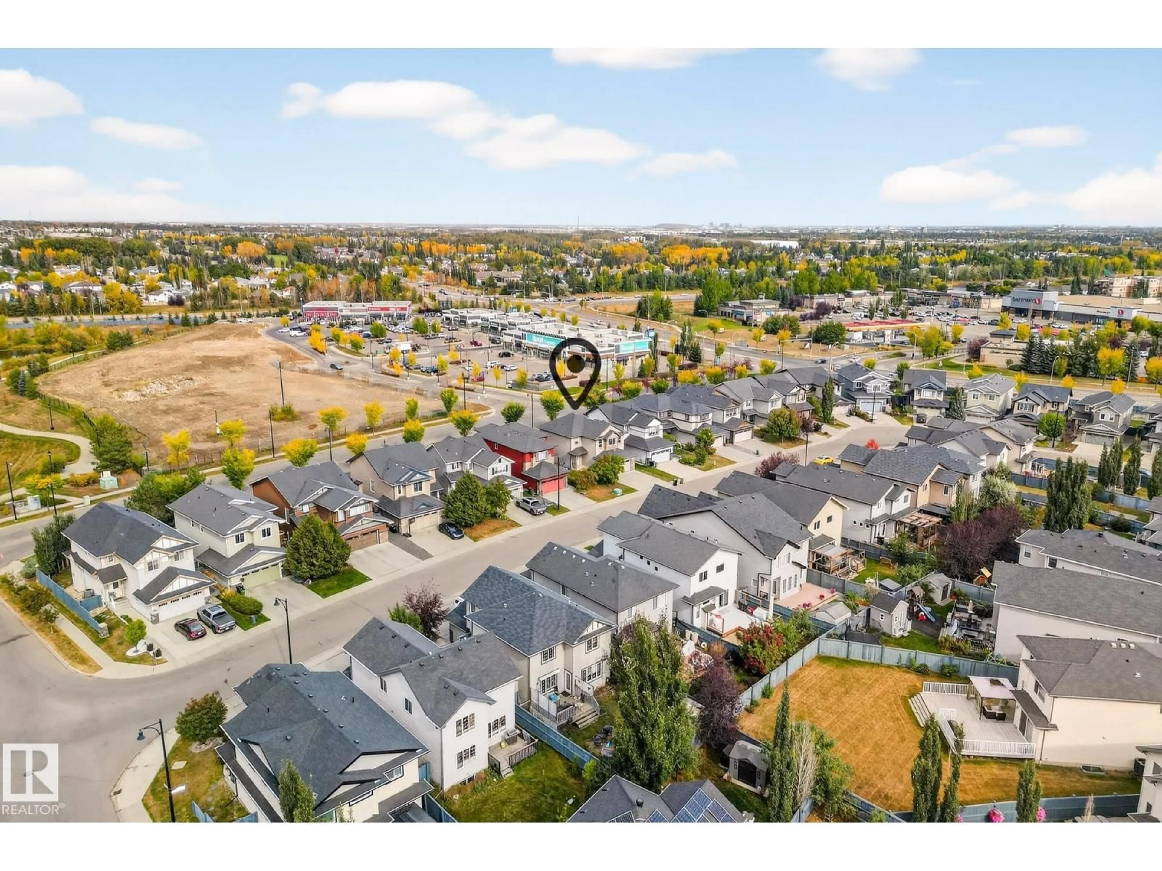 A pic from outside/outdoor area/front of a property/back of a property/a pic from drone, street for 3616 GOODRIDGE CR, Edmonton Alberta T5T4C6