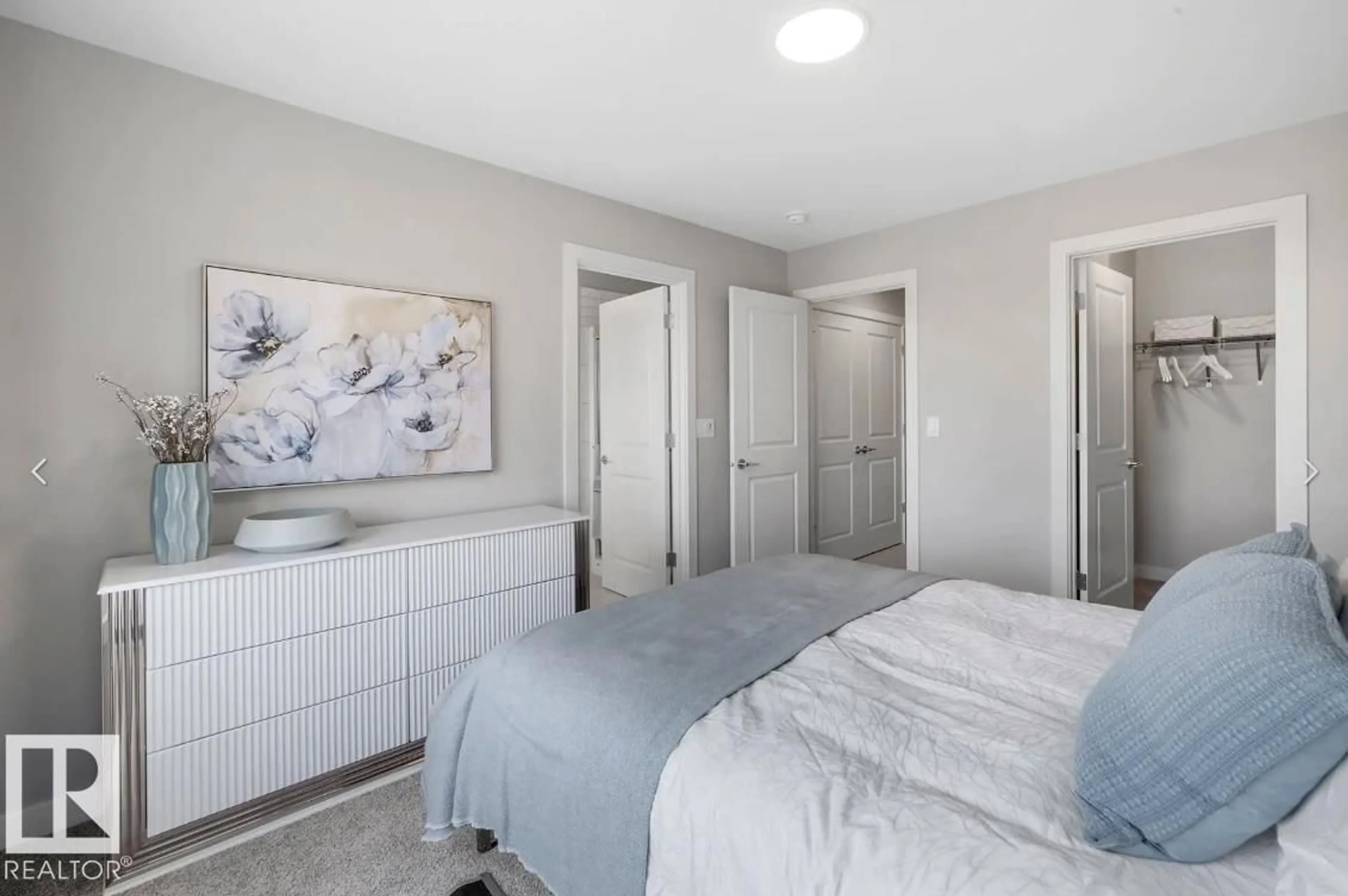 Bedroom with bed, unknown for 760 MATTSON DR, Edmonton Alberta T6X1A3
