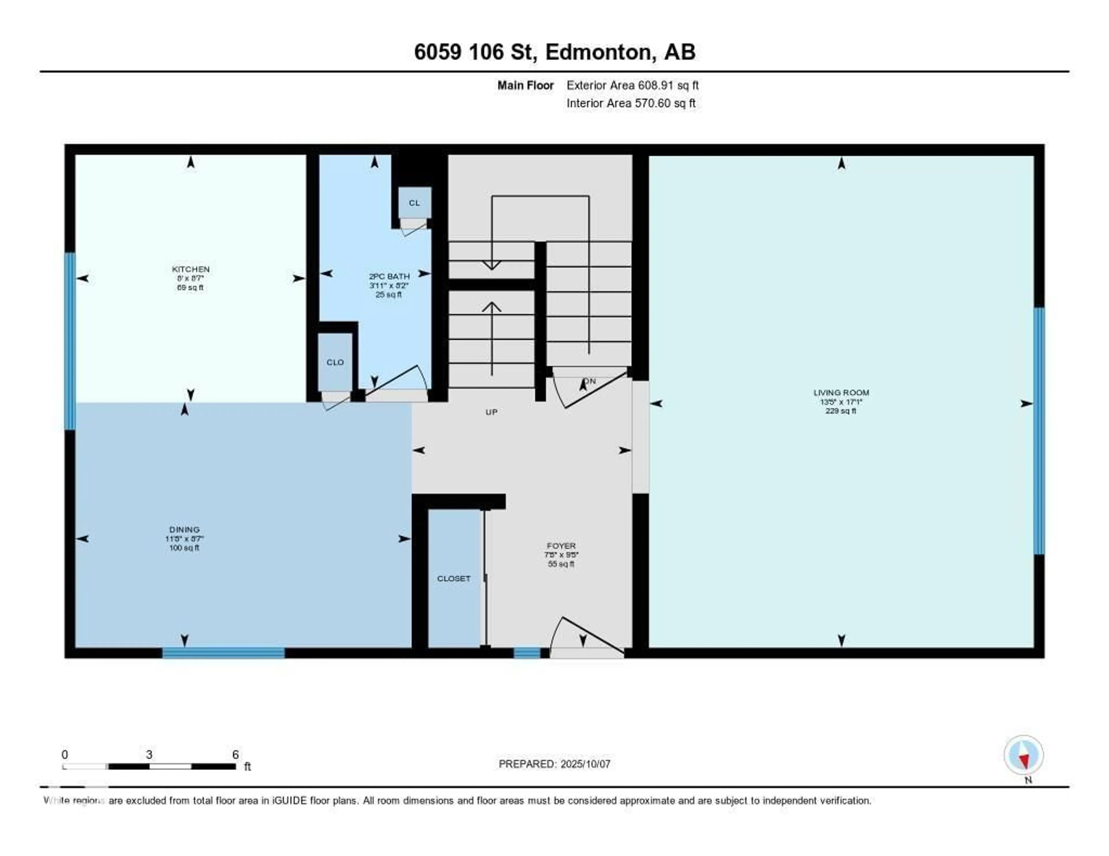 Floor plan for 6059 106 ST, Edmonton Alberta T6H2T5