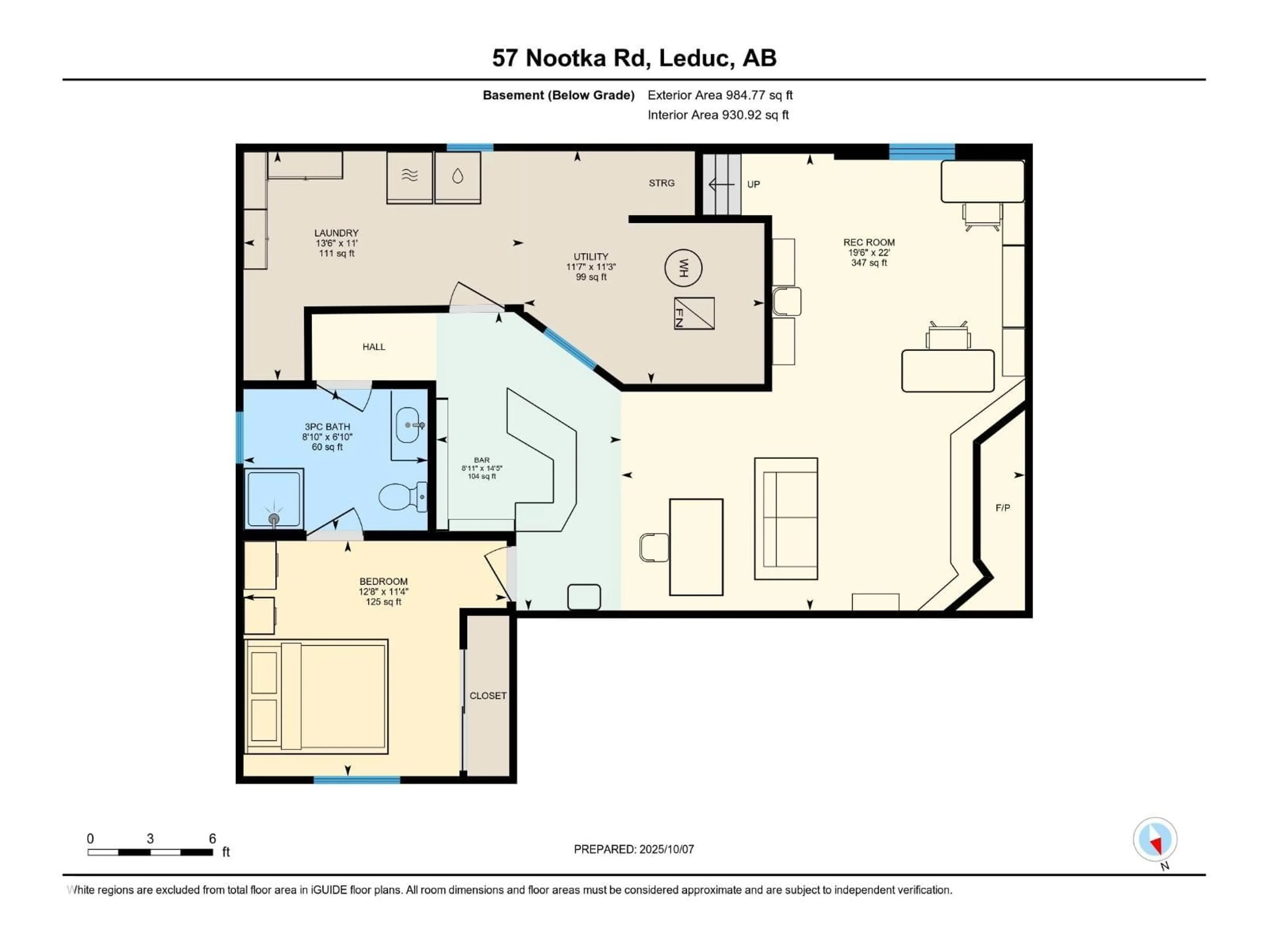 Floor plan for 57 NOOTKA RD, Leduc Alberta T9E4J8