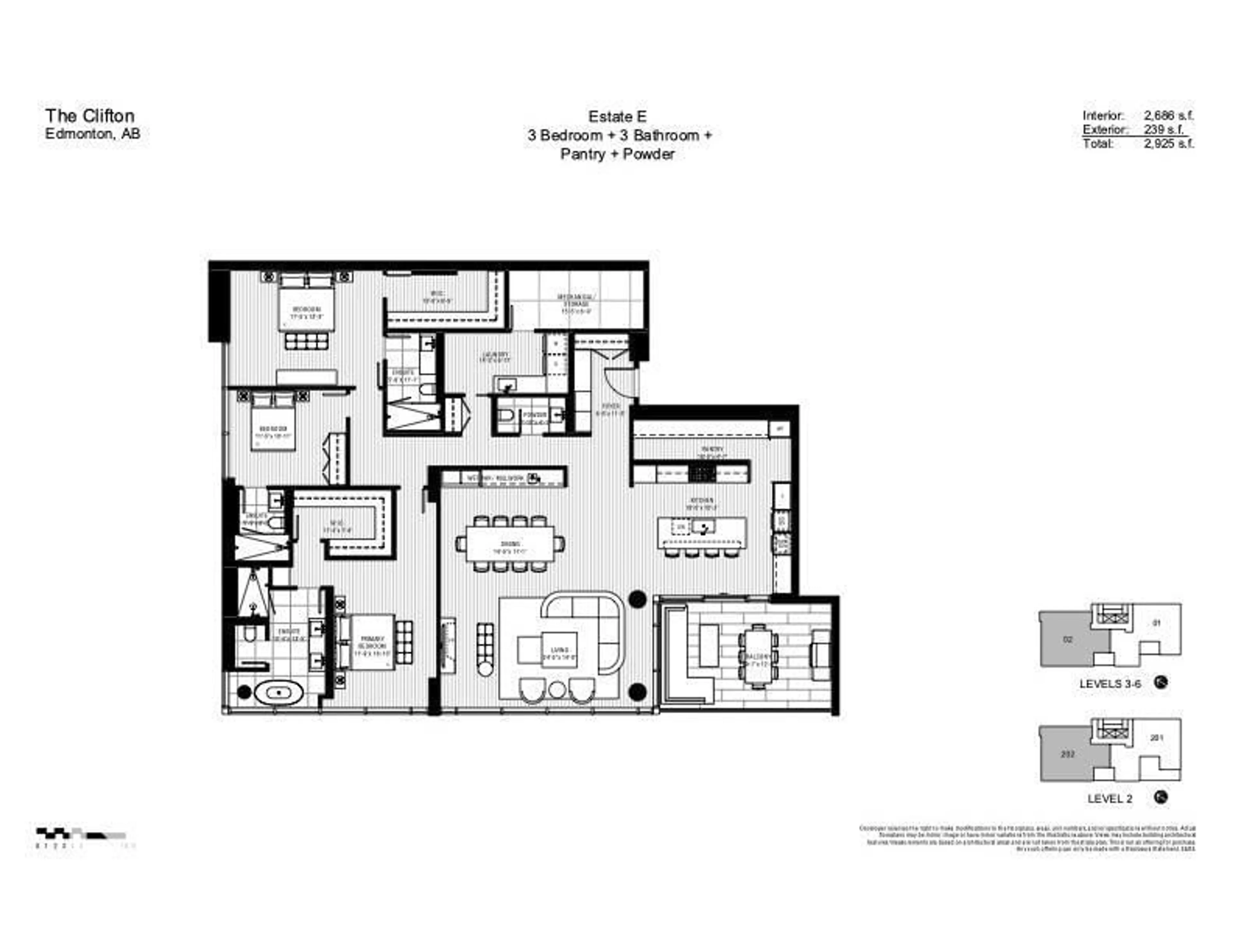 Floor plan for 502 - 10143 CLIFTON PL, Edmonton Alberta T5H0E7