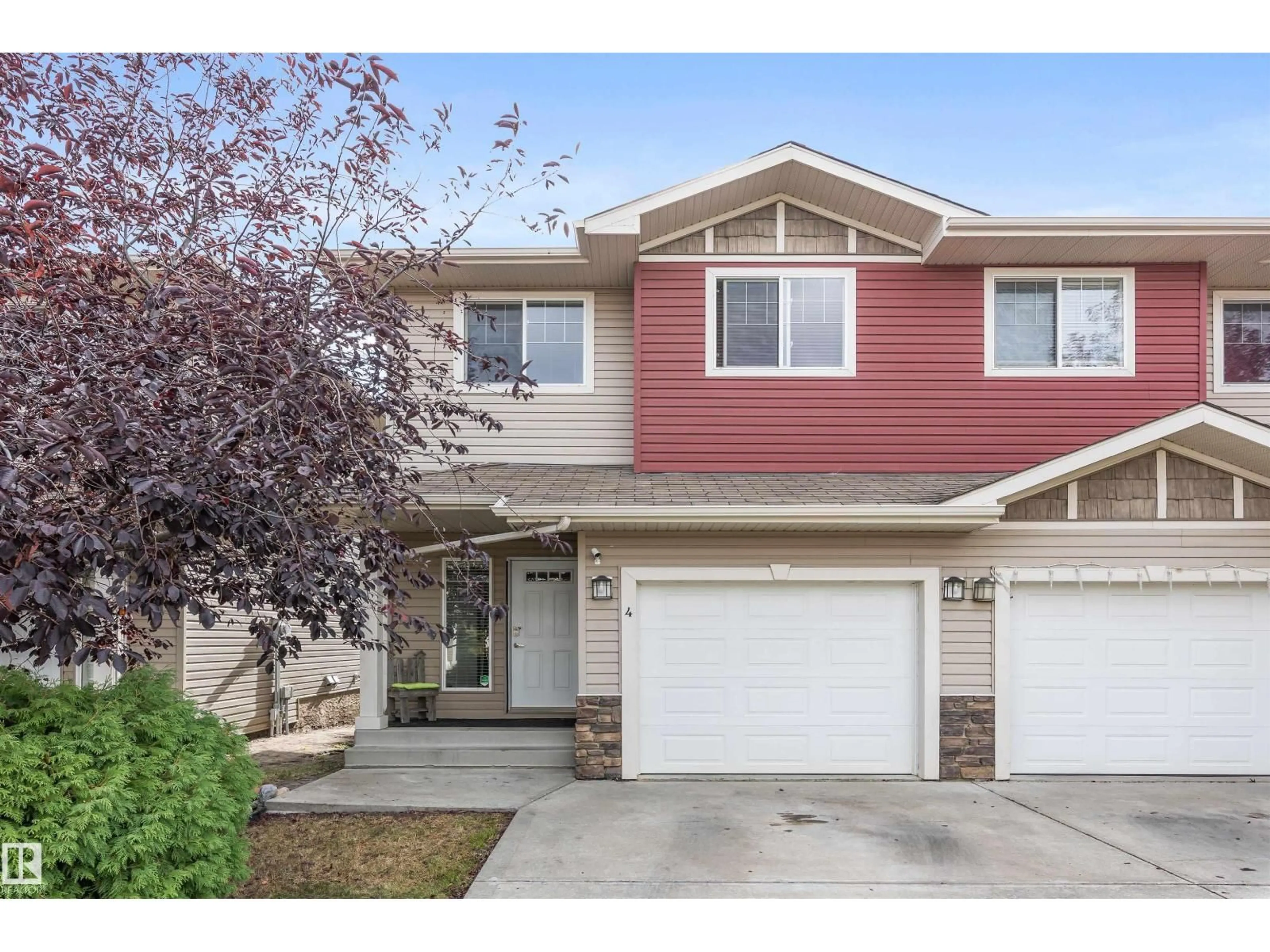 Home with vinyl exterior material, street for #4 - 15151 43 ST, Edmonton Alberta T5Y0L3