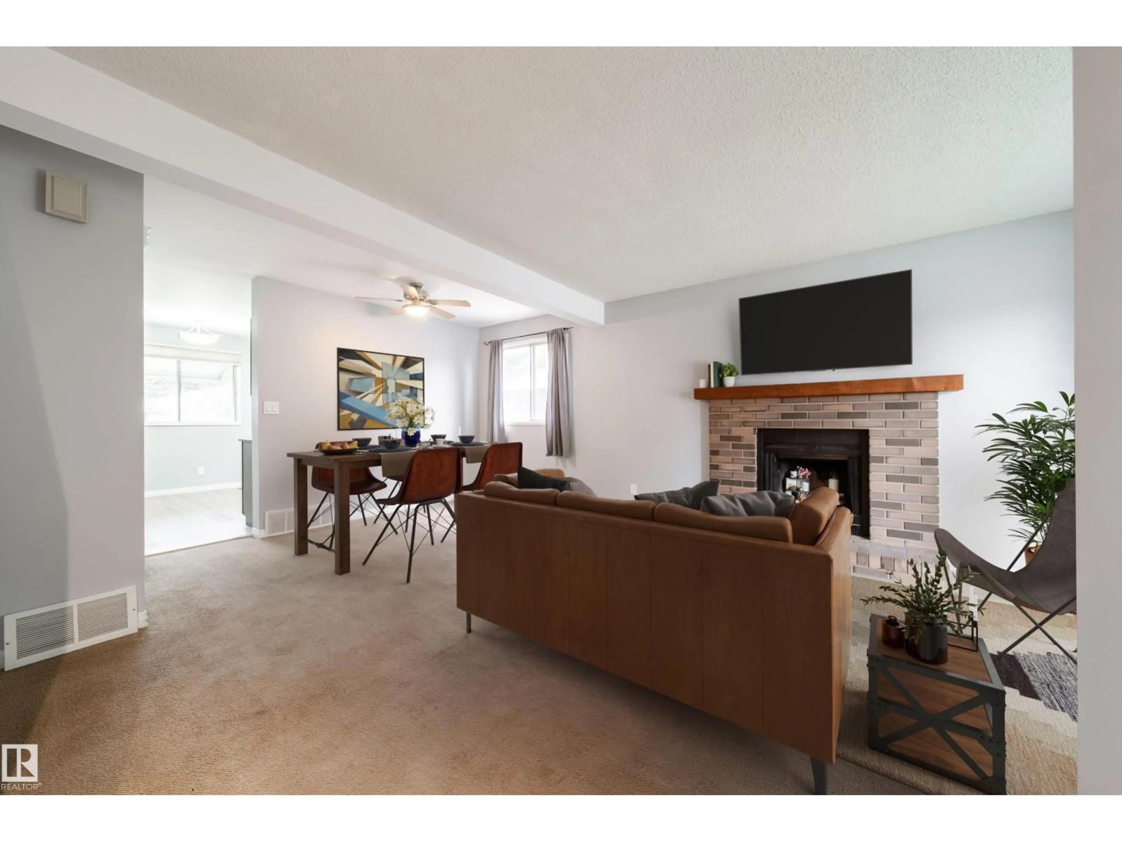 Living room with furniture, unknown for NW - 7328 181 ST, Edmonton Alberta T5T2H1