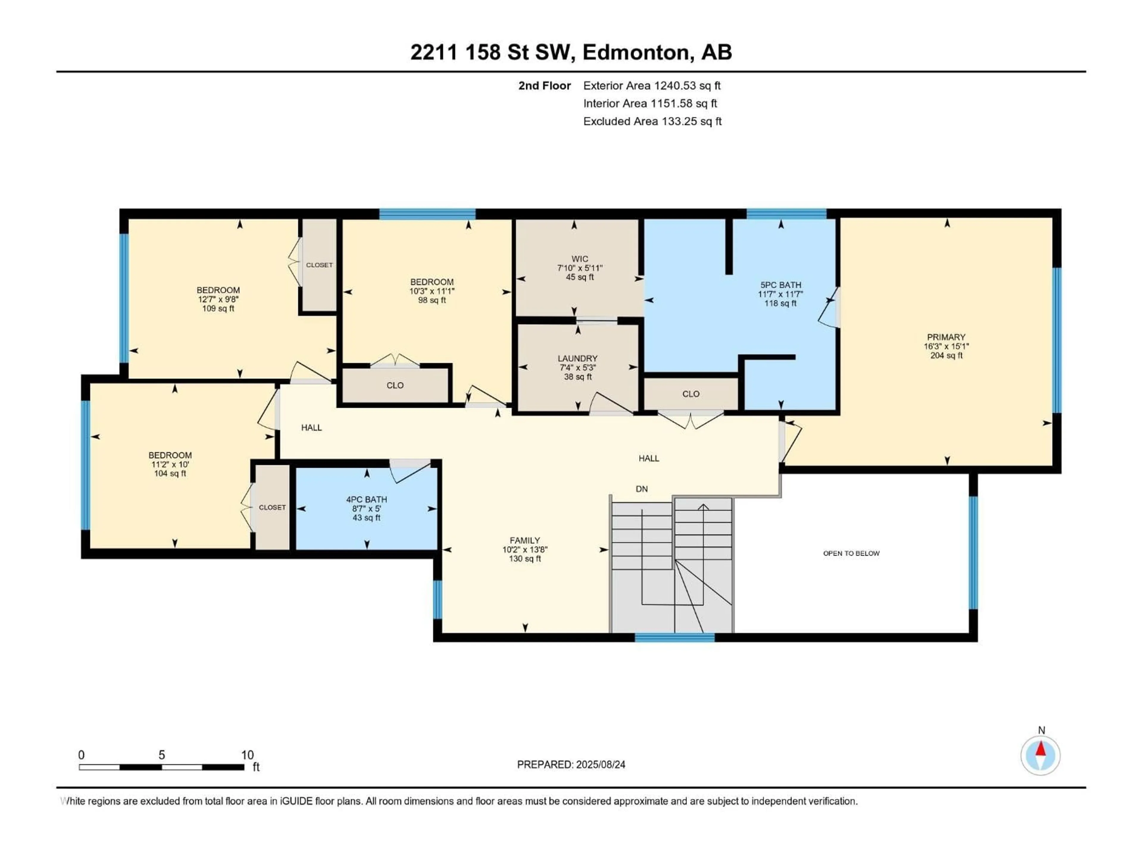 Floor plan for SW - 2211 158 ST, Edmonton Alberta T6W5P5
