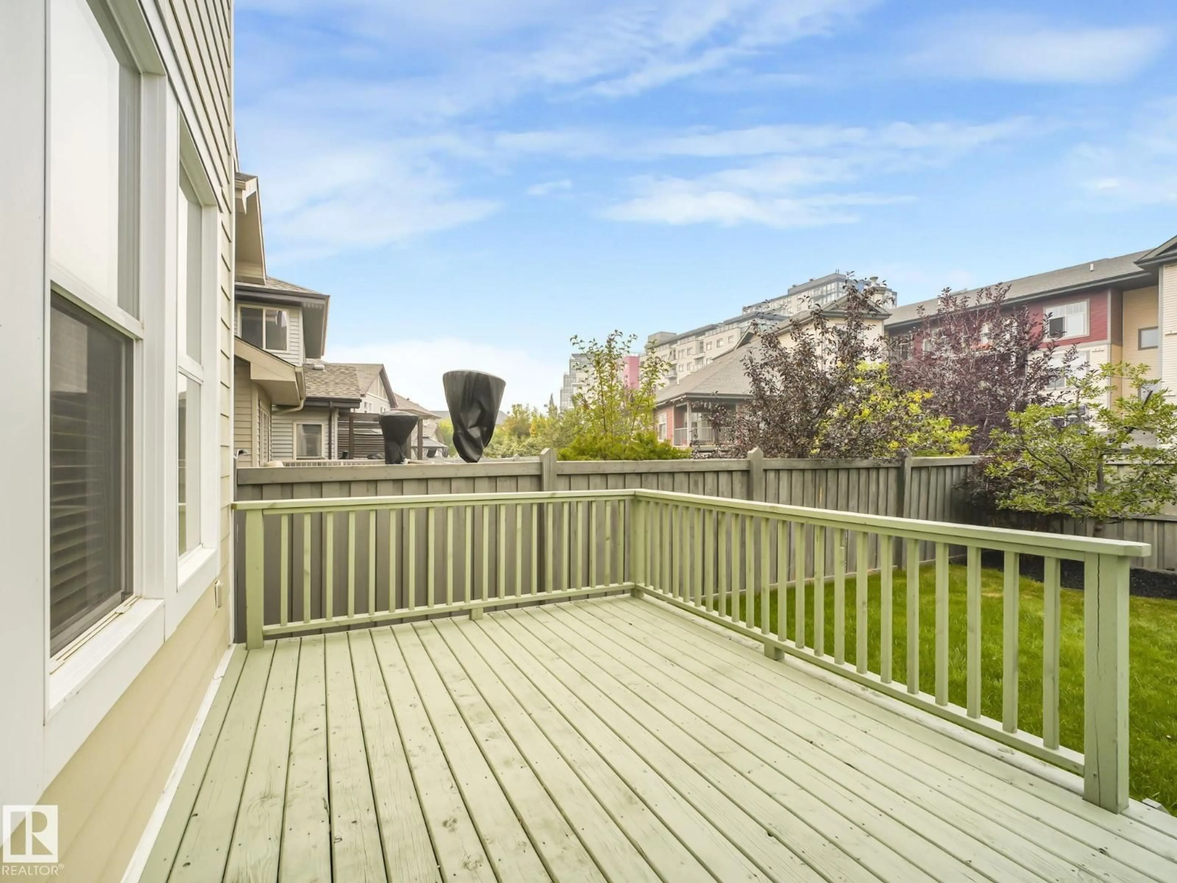 Patio, water/lake/river/ocean view for 1214 AINSLIE WY, Edmonton Alberta T6W0H7